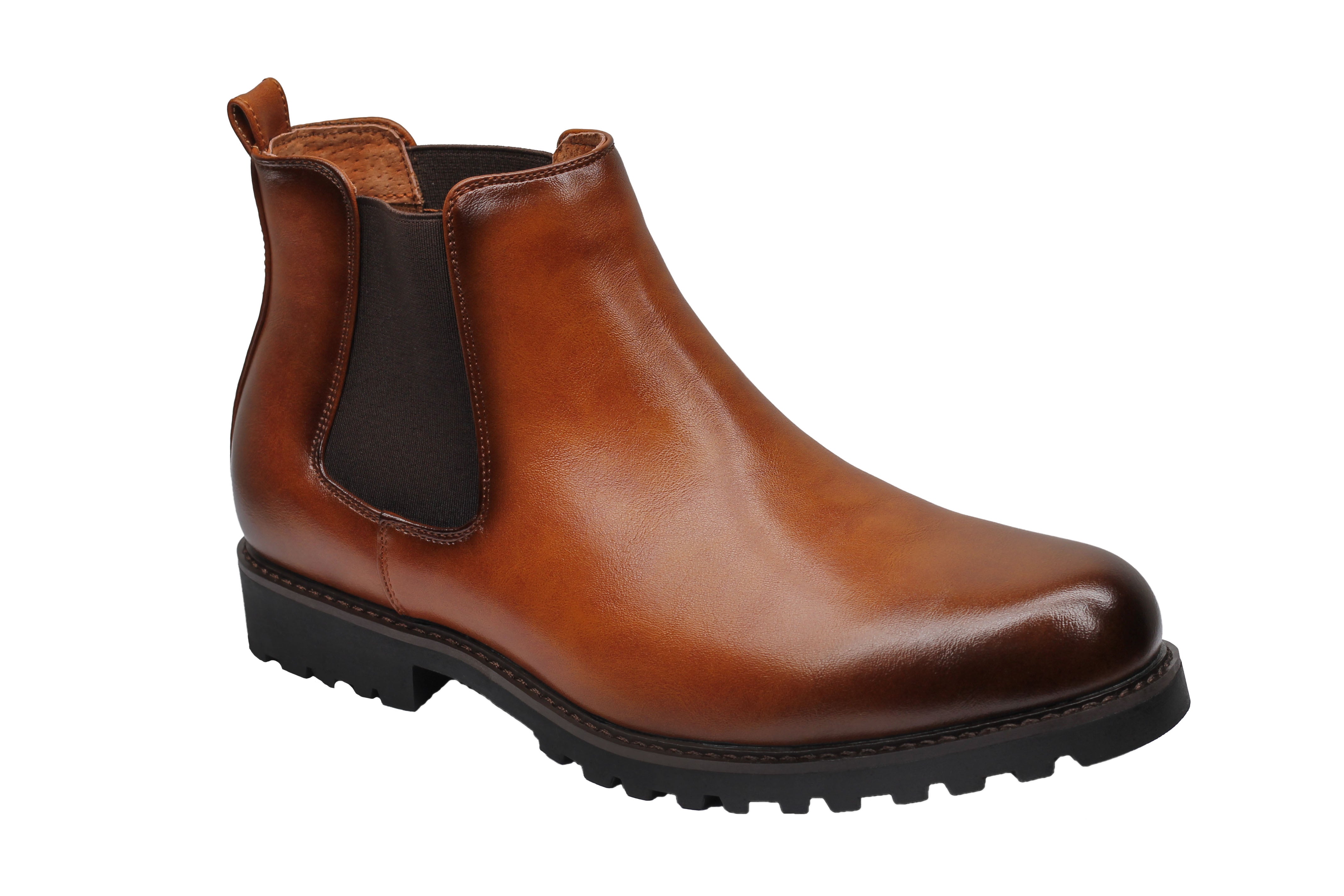 CHELSEA FAUX LEATHER BOOTS