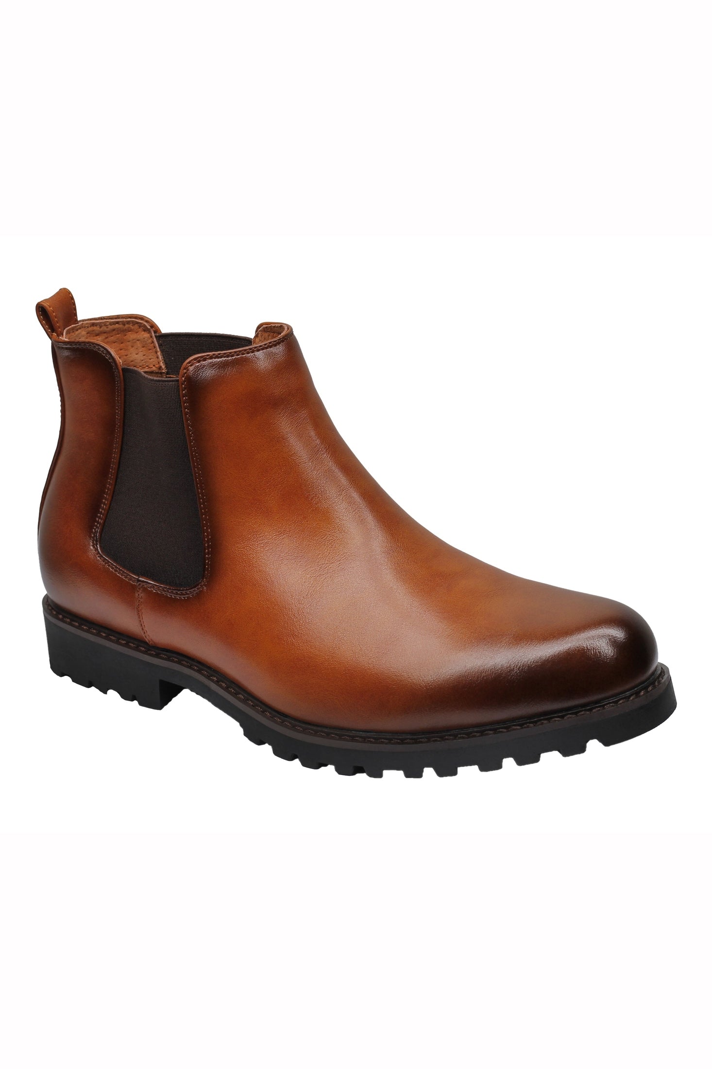 CHELSEA FAUX LEATHER BOOTS