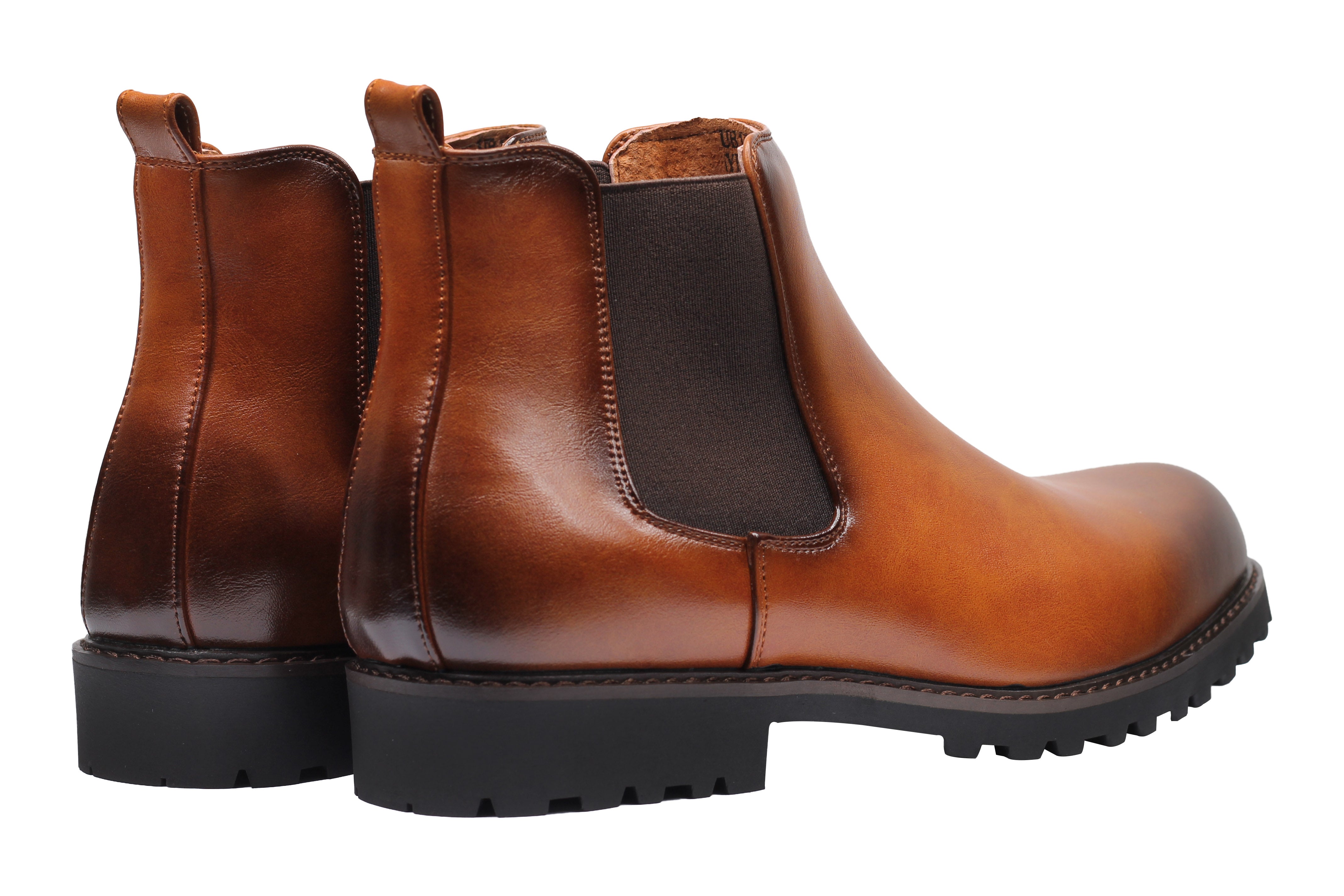 CHELSEA FAUX LEATHER BOOTS