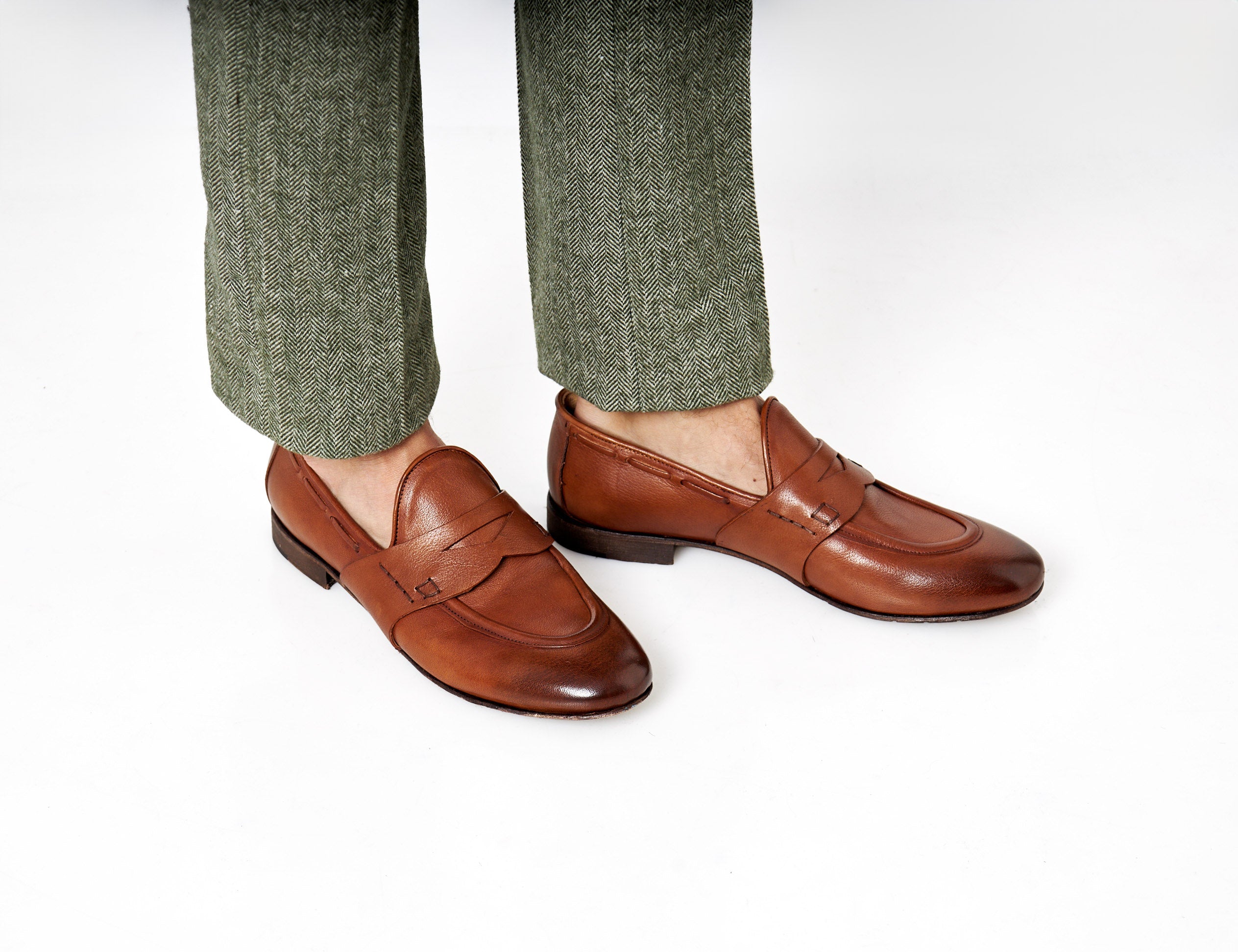 NAPLES 01 - TAN PENNY LOAFER