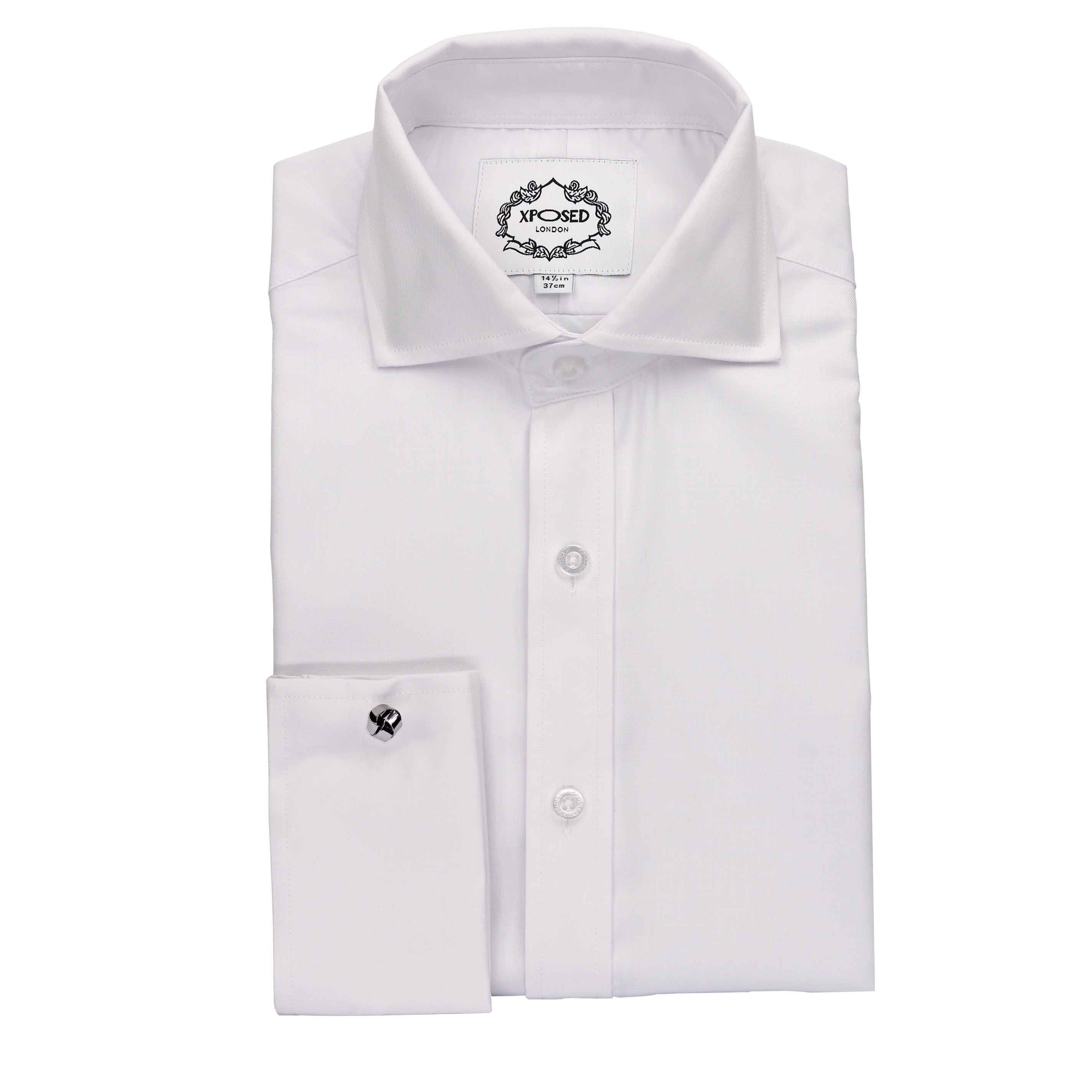 KNOT SILVER DARK TONE CUFFLINKS