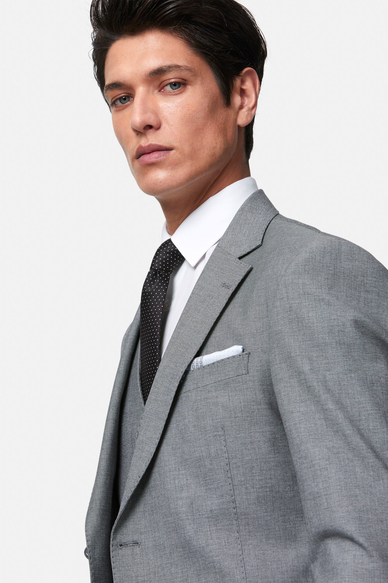 STANLEY - GREY WOOL BLEND 3 PIECE SUIT