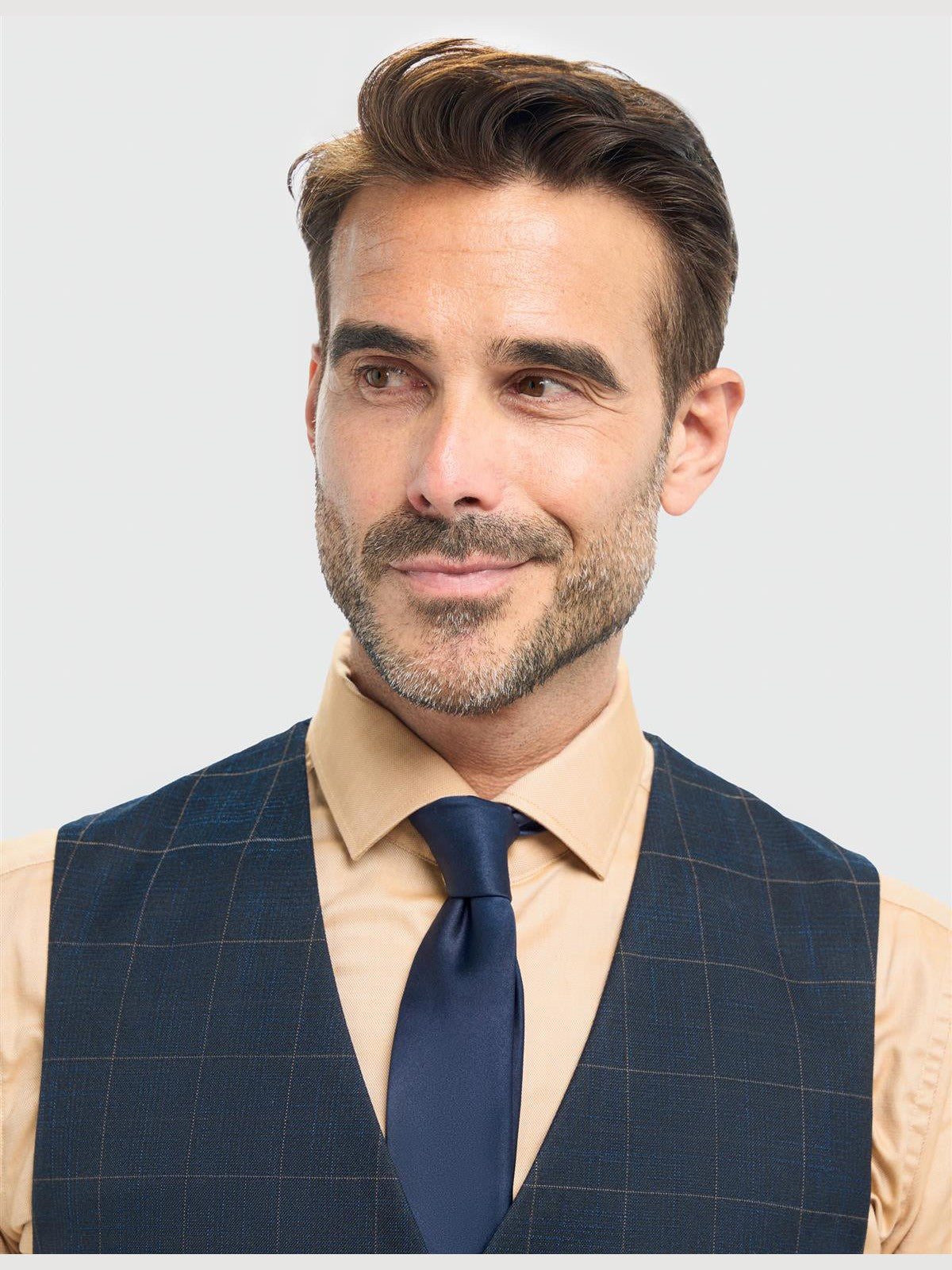 House of Cavani – Torino Navy Check Tailored Waistcoat CAVANI