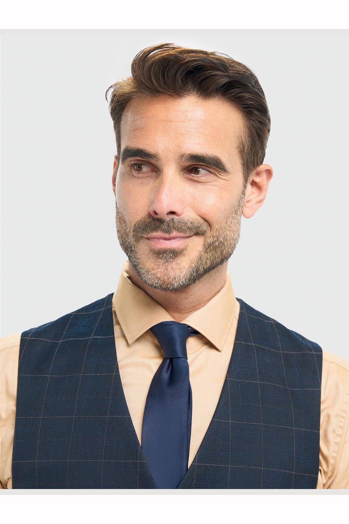 House of Cavani – Torino Navy Check Tailored Waistcoat CAVANI