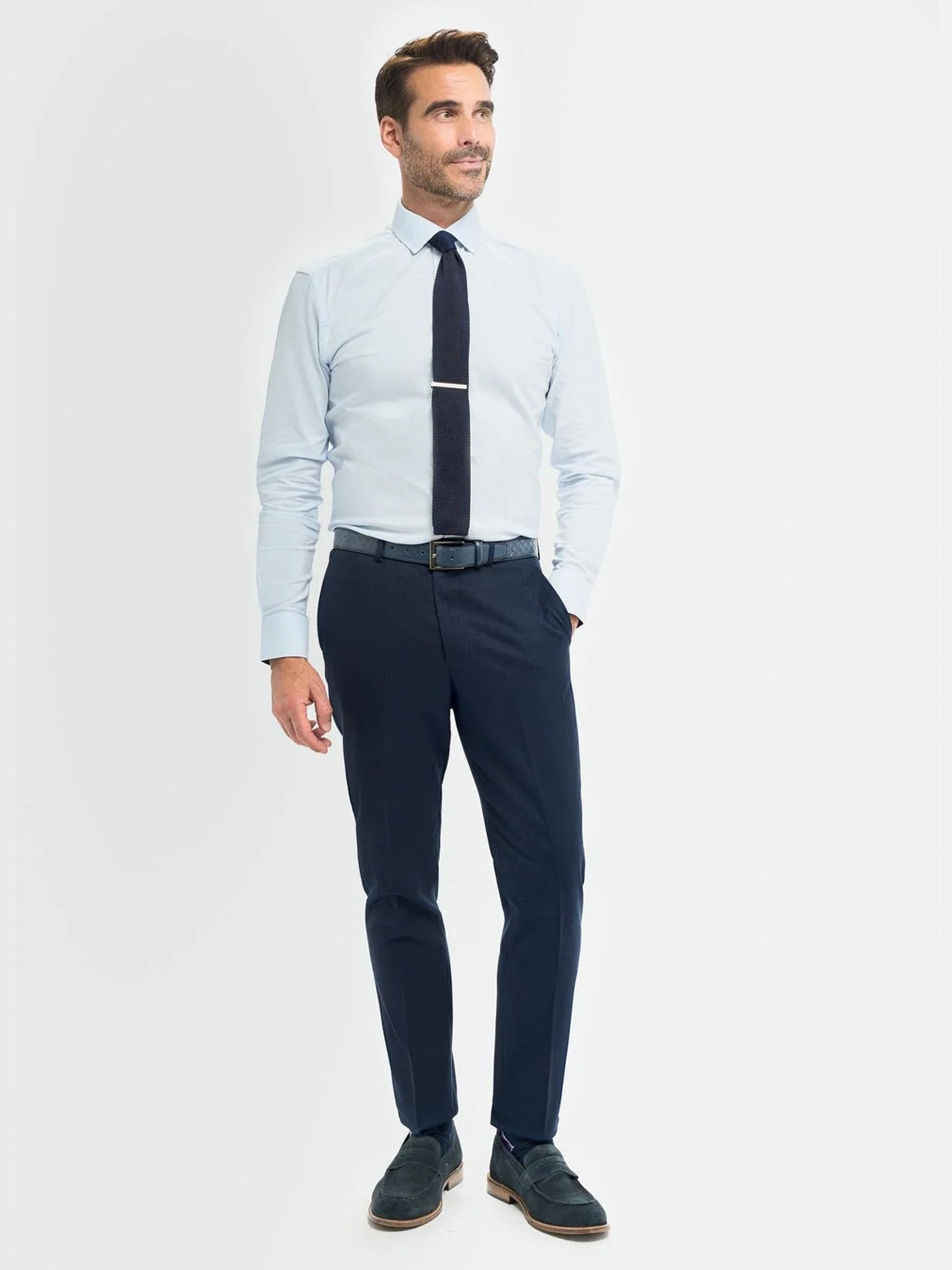 House of Cavani – Tropez Navy Blue Tapered Suit Trousers CAVANI