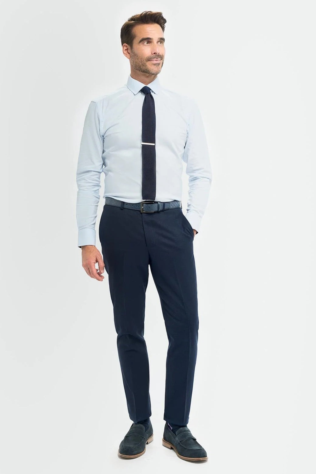 House of Cavani – Tropez Navy Blue Tapered Suit Trousers CAVANI