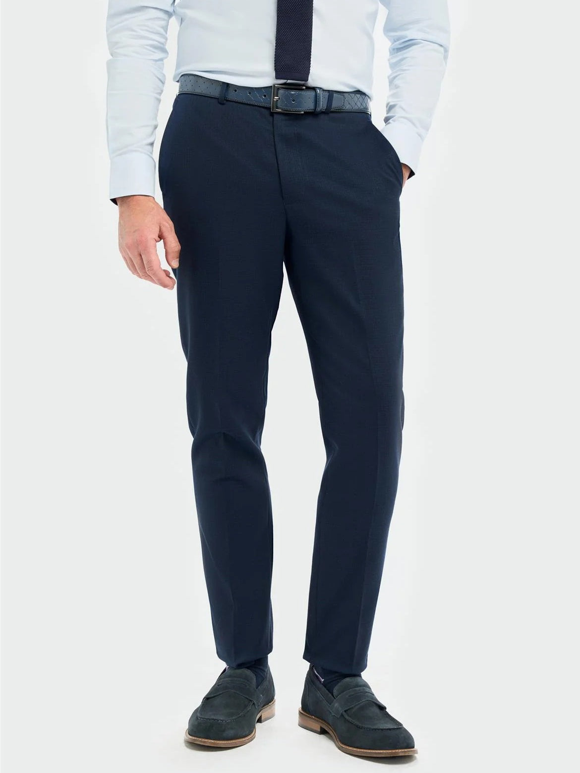 House of Cavani – Tropez Navy Blue Tapered Suit Trousers CAVANI