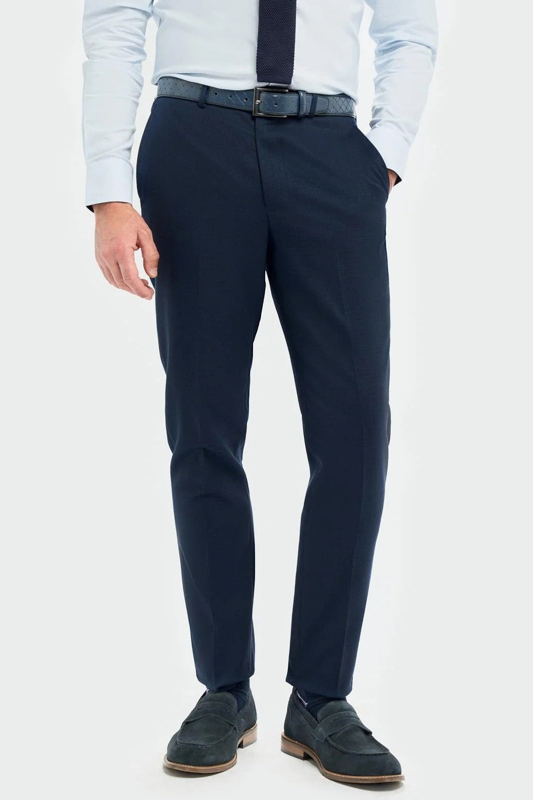 House of Cavani – Tropez Navy Blue Tapered Suit Trousers CAVANI