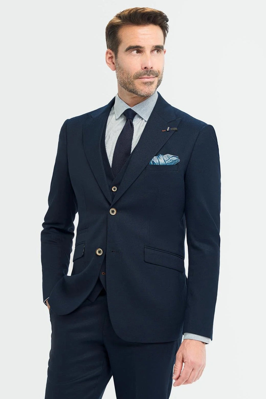 House of Cavani – Tropez Navy Blue Blazer Tailored Fit CAVANI