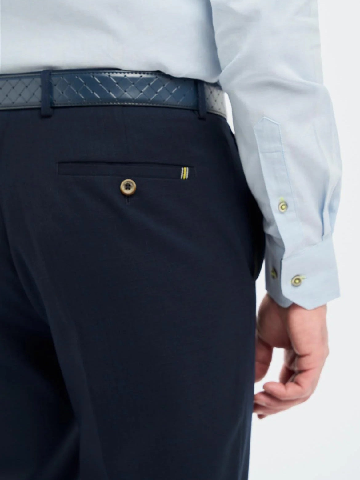 House of Cavani – Tropez Navy Blue Tapered Suit Trousers CAVANI