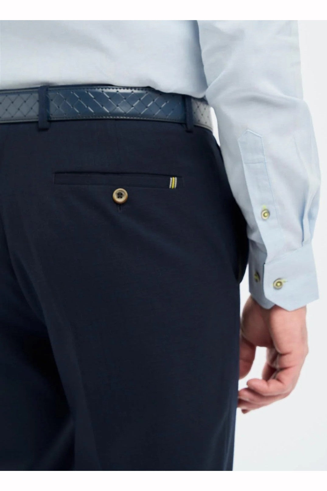 House of Cavani – Tropez Navy Blue Tapered Suit Trousers CAVANI