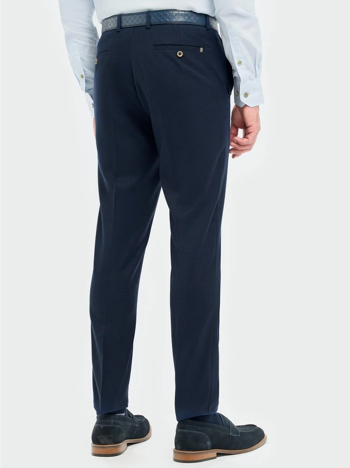 House of Cavani – Tropez Navy Blue Tapered Suit Trousers CAVANI