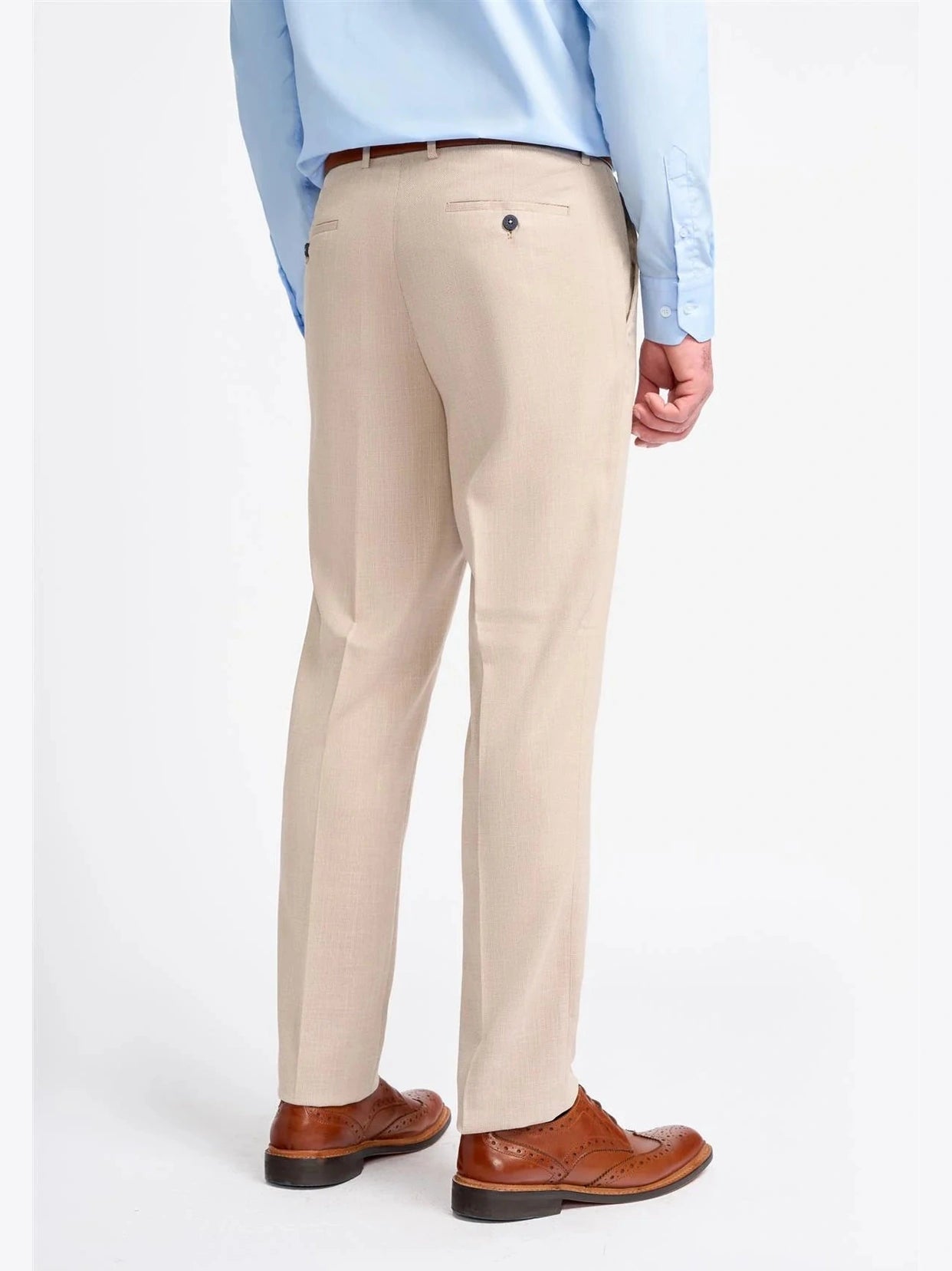 MIAMI – TAILORED FIT LINEN BLEND STONE 3 PIECE SUIT CAVANI