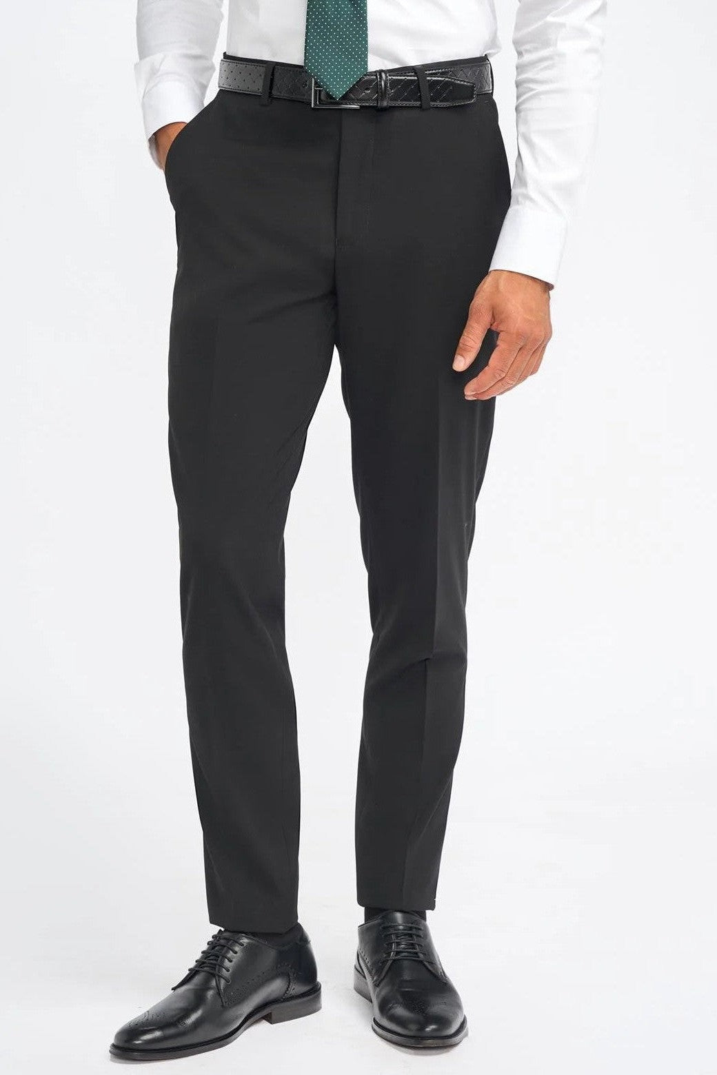 MALIBU – BLACK 3 PIECE TAILORED FIT SUIT CAVANI