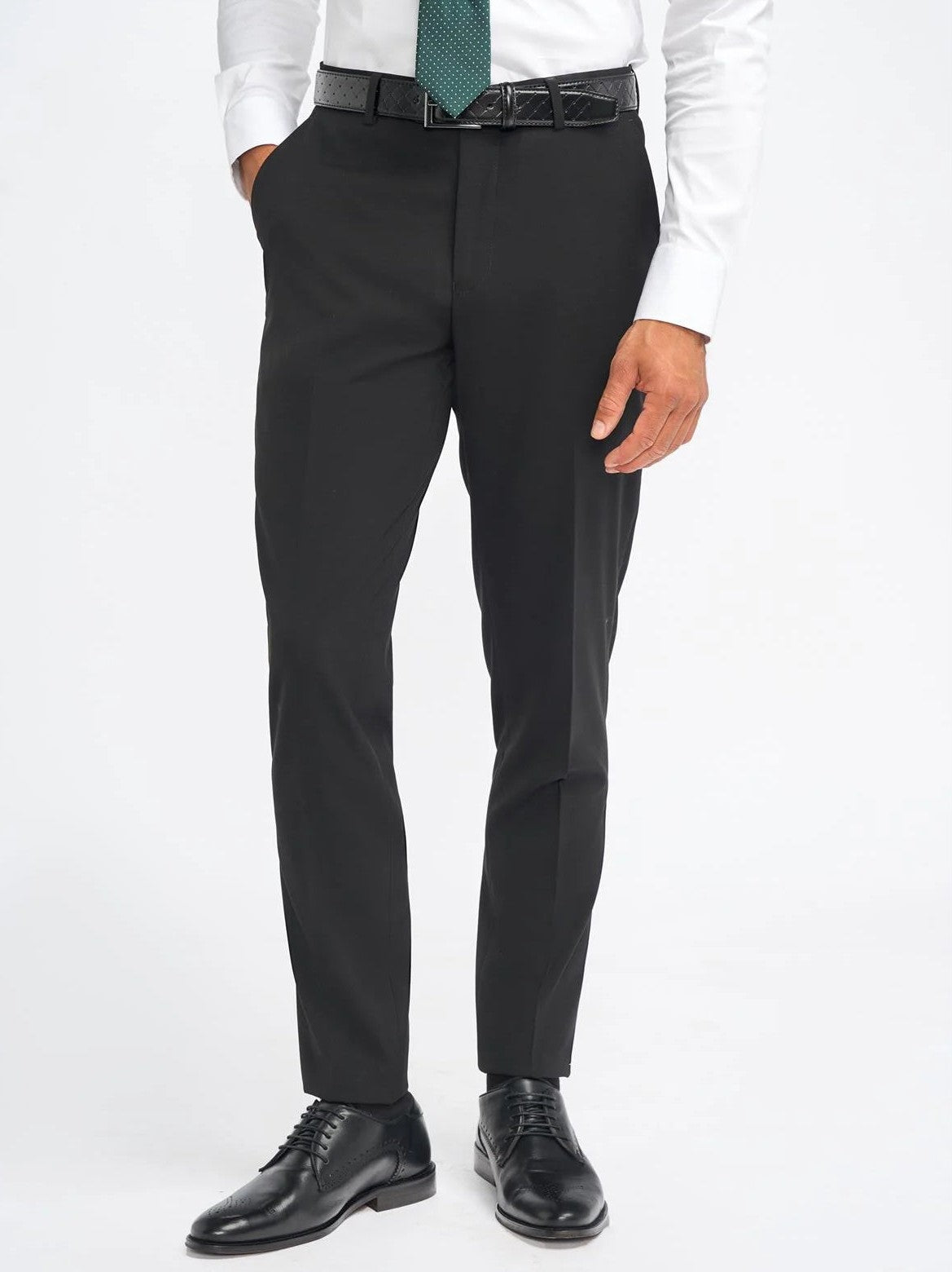 MALIBU – BLACK 3 PIECE TAILORED FIT SUIT CAVANI