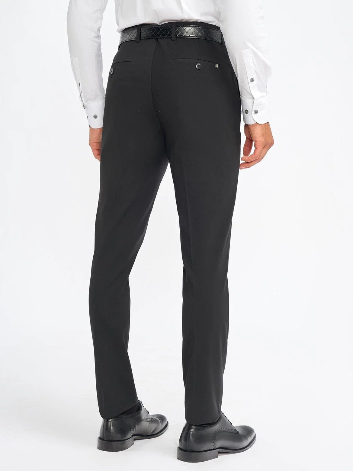 MALIBU – BLACK 3 PIECE TAILORED FIT SUIT CAVANI