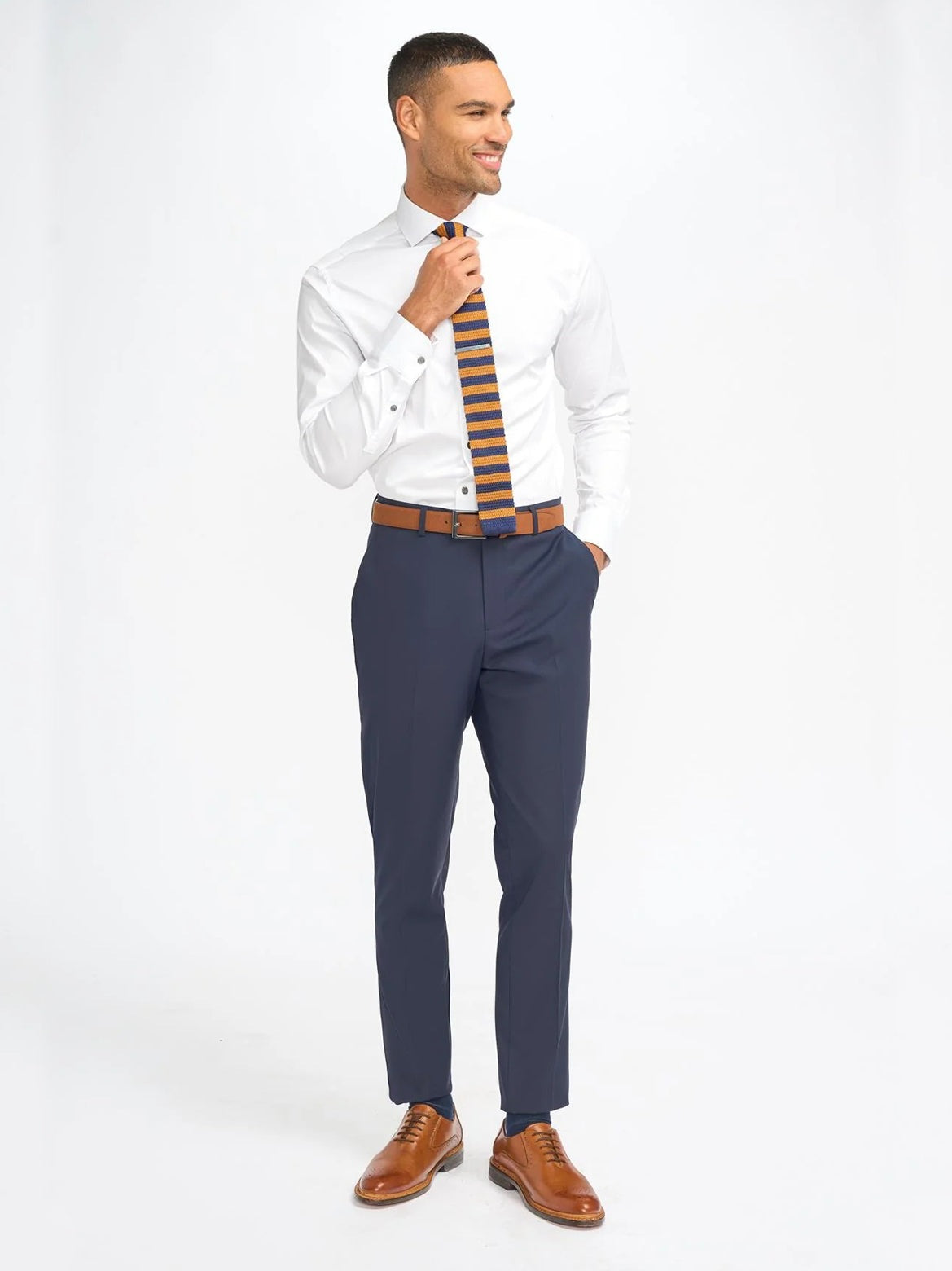 MALIBU – NAVY 3 PIECE TAILORED FIT SUIT CAVANI