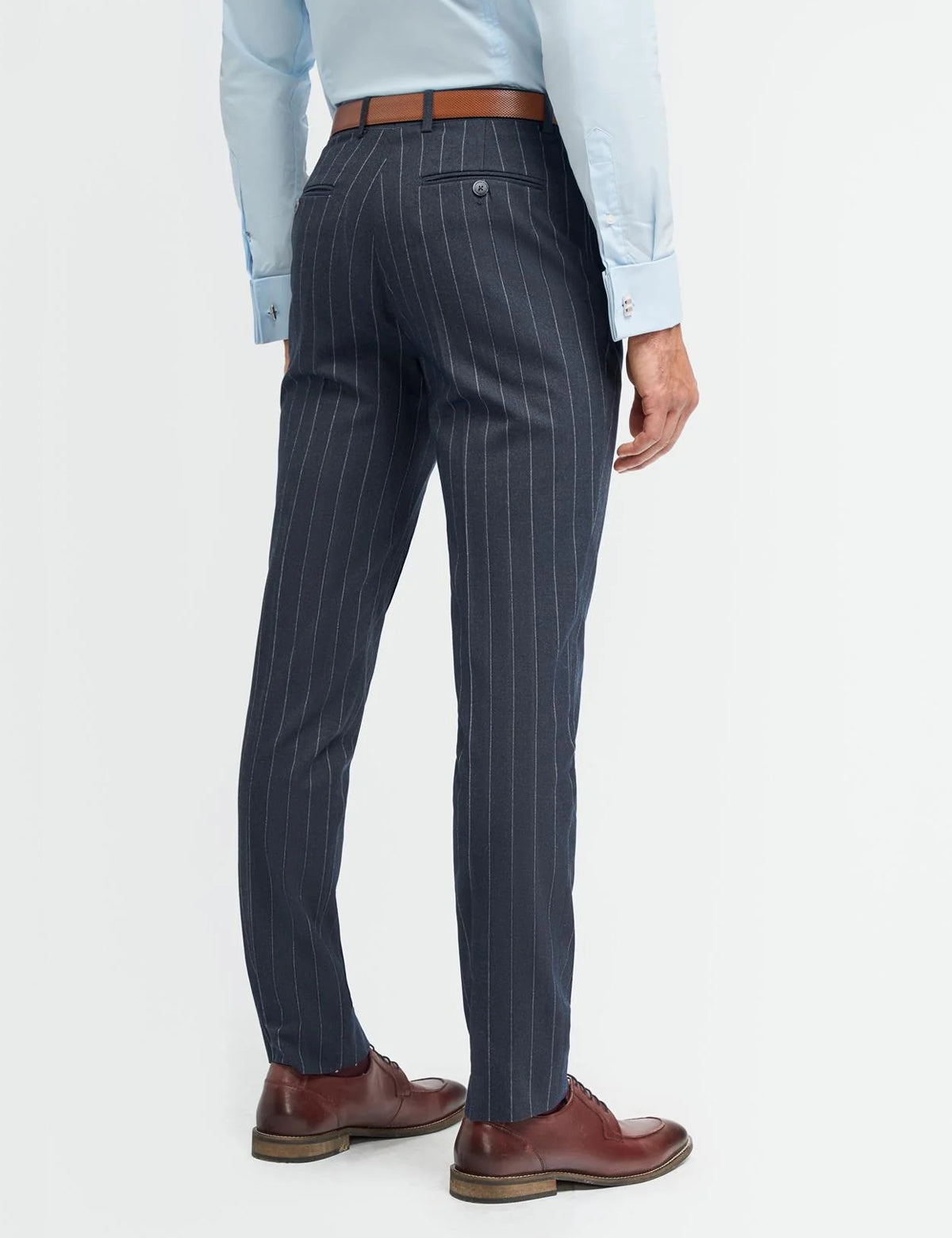 CAVANI INVINCIBLE – NAVY PINSTRIPE SUIT TROUSERS CAVANI