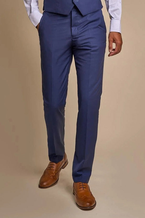 CAVANI JEFFERSON MEN’S NAVY SUIT TROUSERS CAVANI