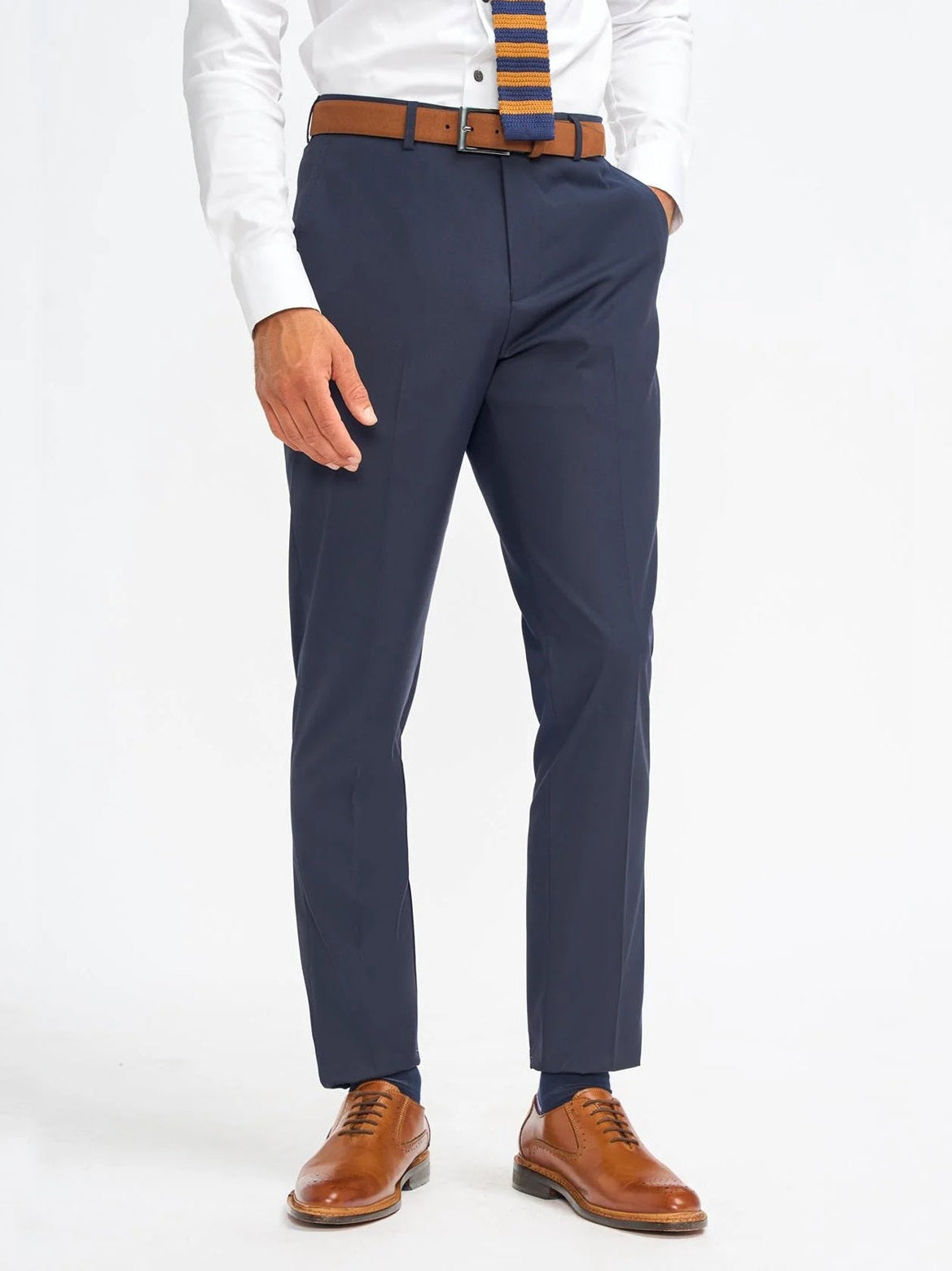 MALIBU – NAVY BLUE TAILORED SUIT TROUSER CAVANI