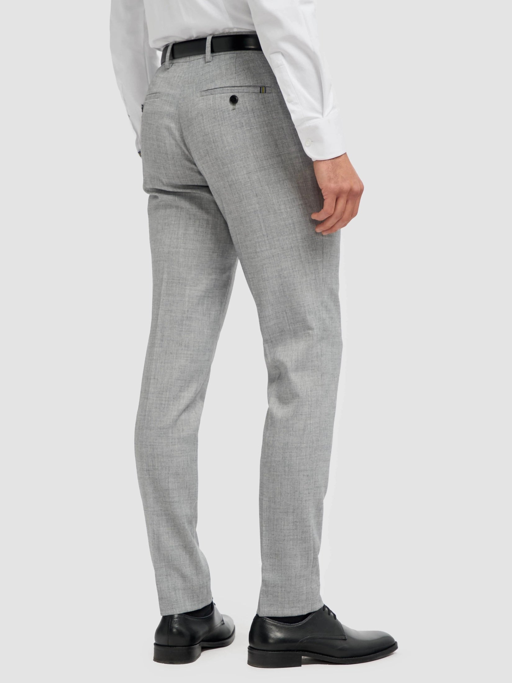 Cavani – Malibu Grey Sharkskin Tapered Trousers