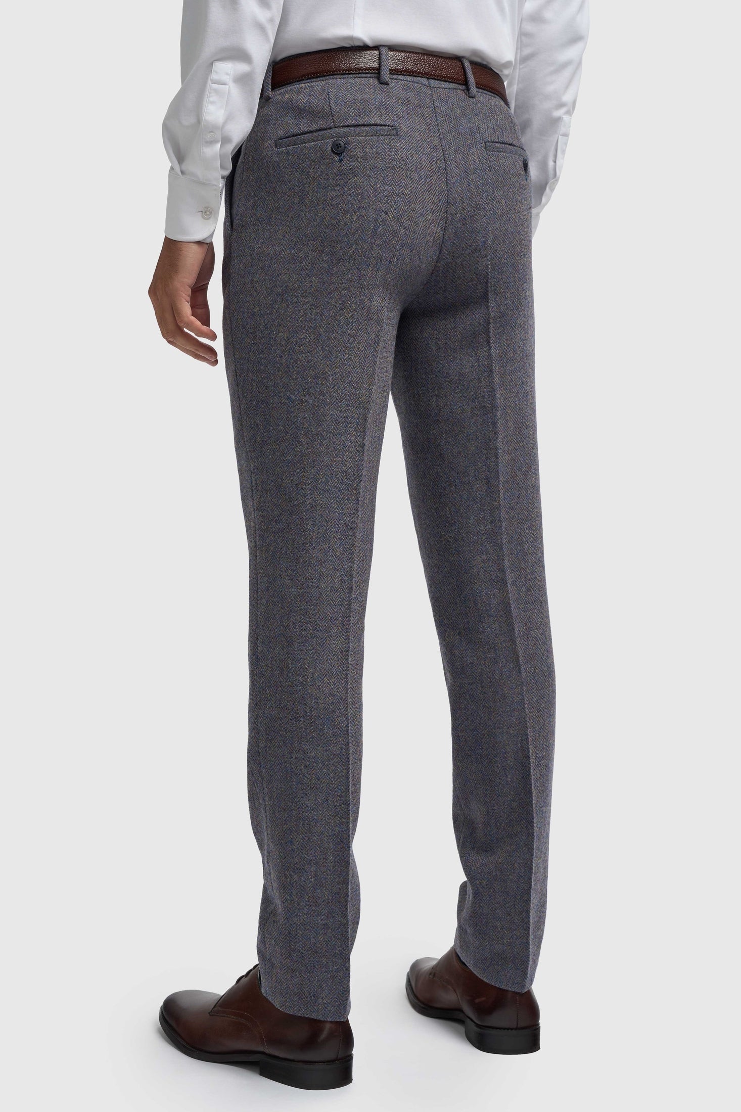 CAVANI – Thomas Suit trousers in Savoy Grey Herringbone