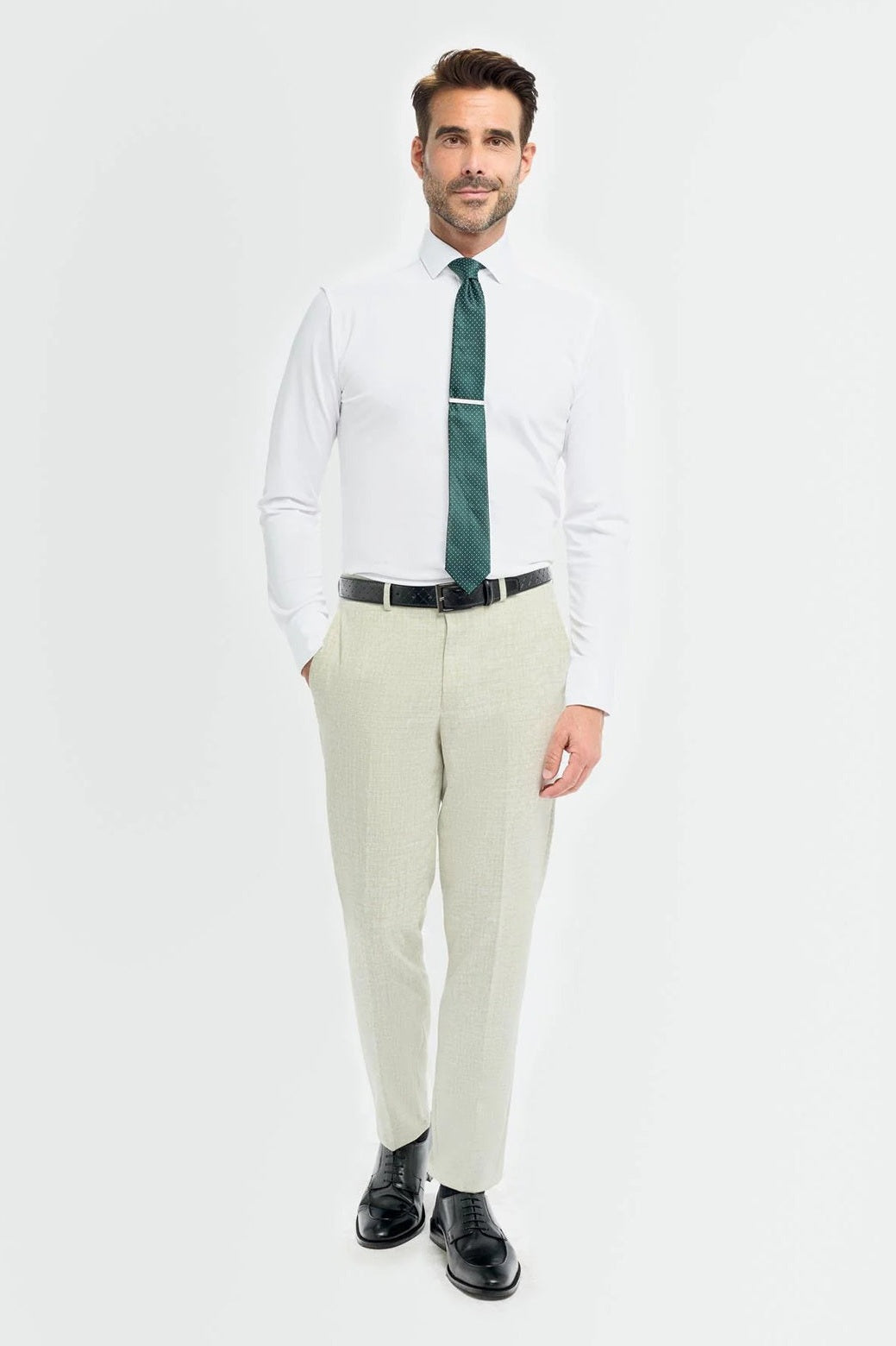 Cavani – Tropez Green Tailored Trousers