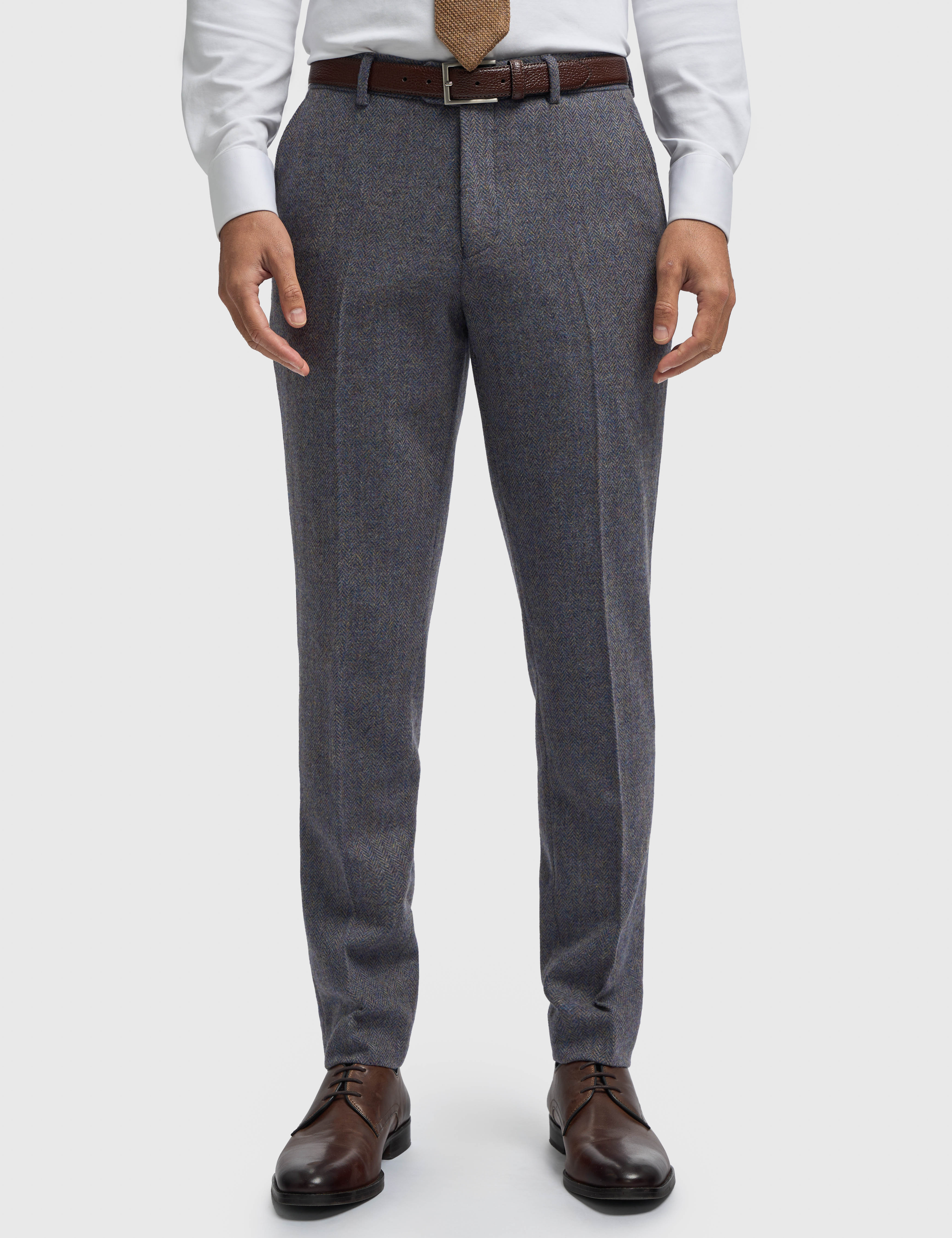 CAVANI – Thomas Suit trousers in Savoy Grey Herringbone