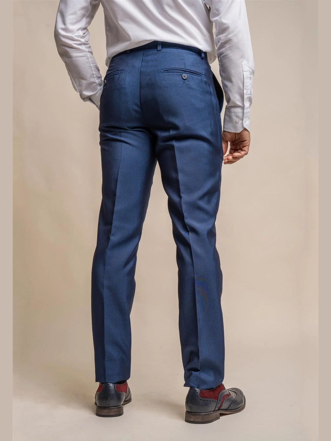 MENS FORD NAVY REGULAR THREE PIECE SUIT CAVANI