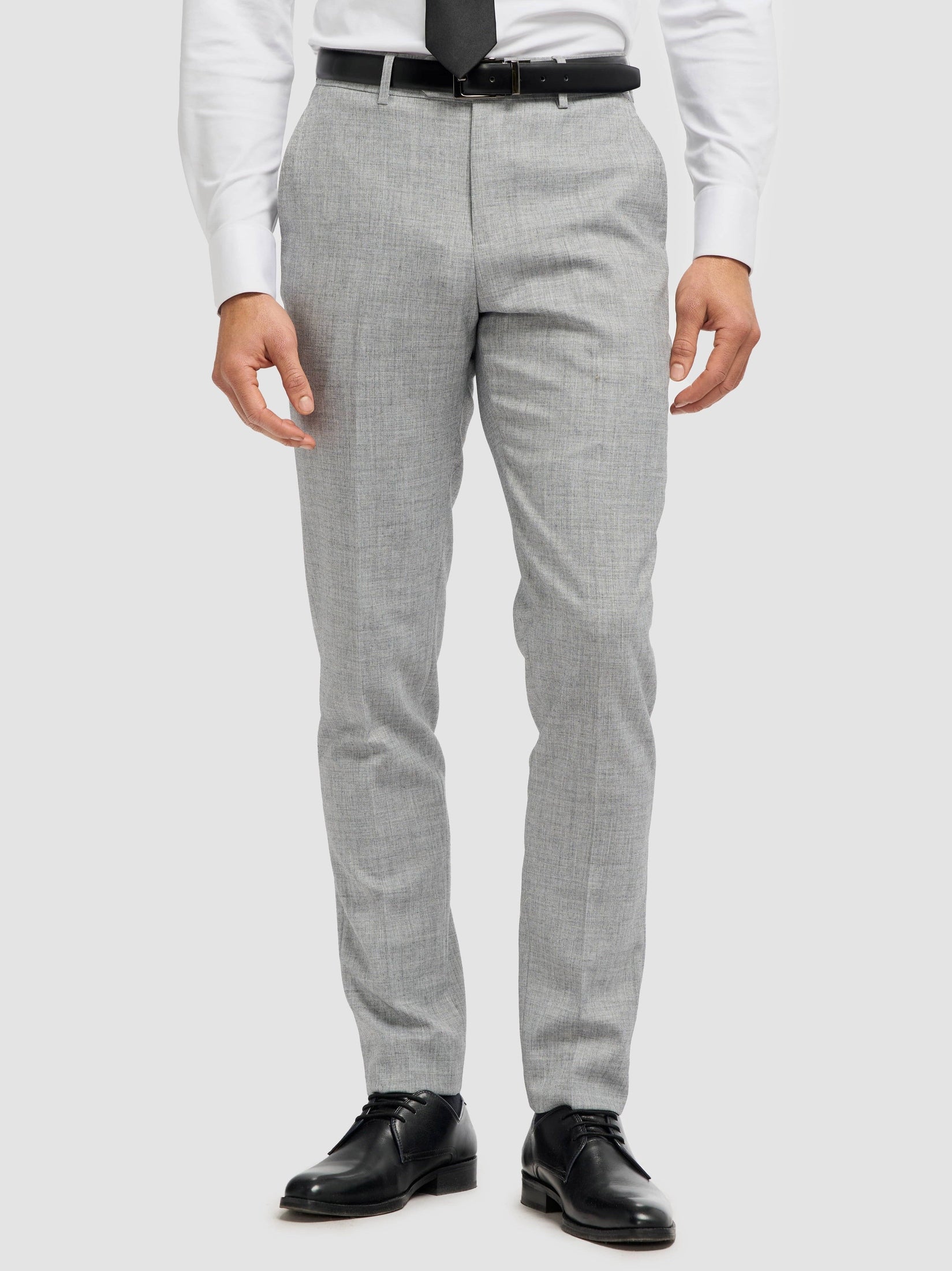 Cavani – Malibu Grey Sharkskin Tapered Trousers