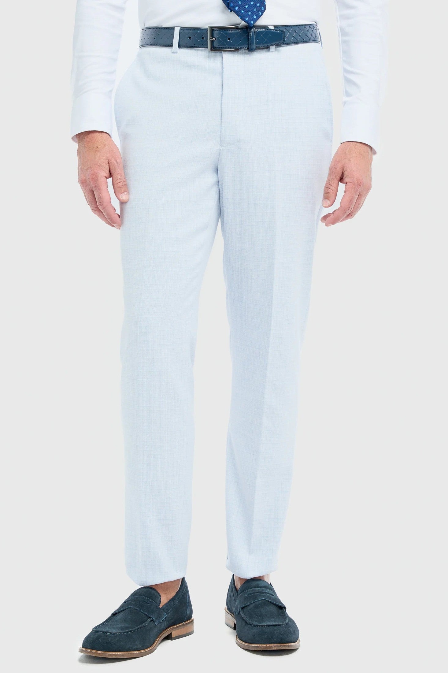 House of Cavani – Tropez Sky Blue Tapered Suit Trousers CAVANI