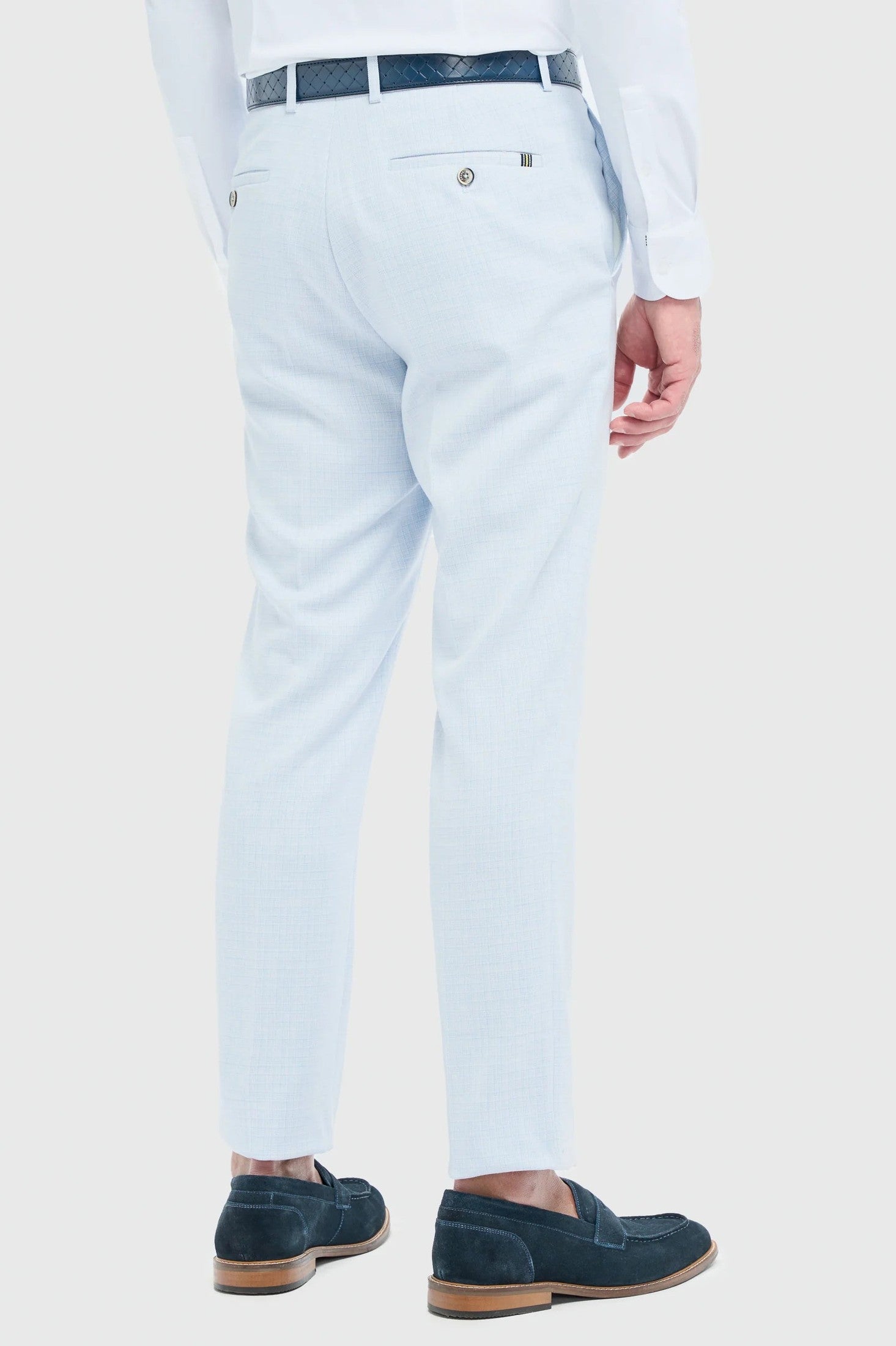 House of Cavani – Tropez Sky Blue Tapered Suit Trousers CAVANI