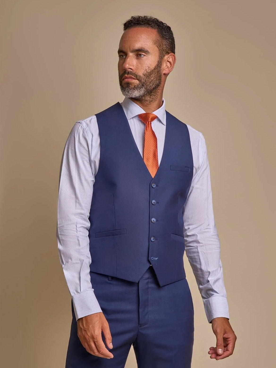 CAVANI JEFFERSON NAVY CLASSIC MEN’S 3 PIECE SUIT CAVANI