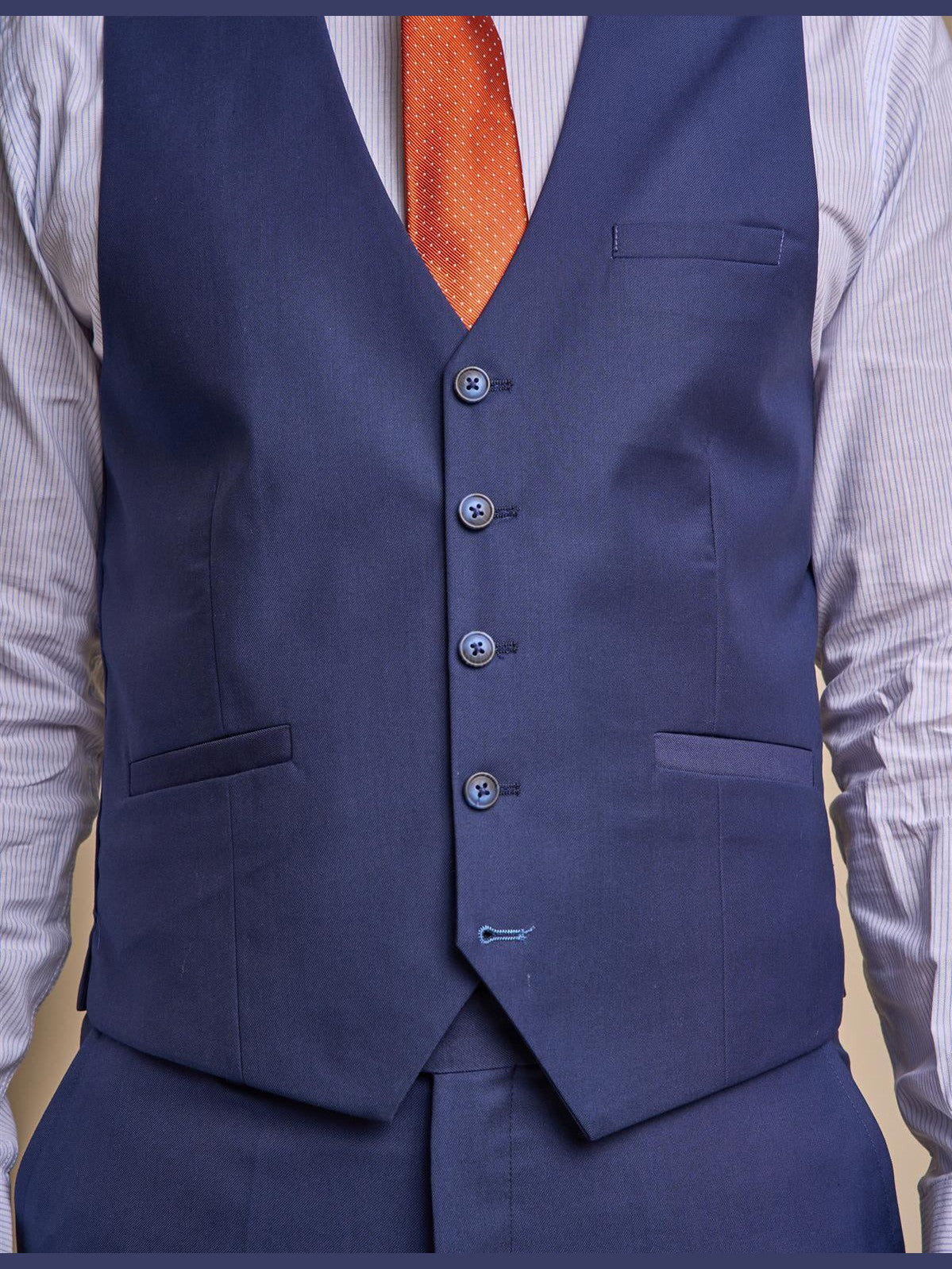 CAVANI JEFFERSON NAVY CLASSIC MEN’S 3 PIECE SUIT CAVANI