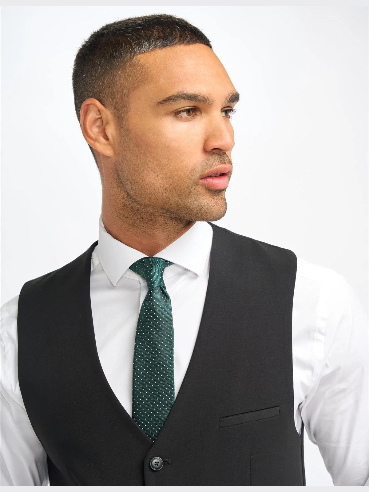 MALIBU – BLACK 3 PIECE TAILORED FIT SUIT CAVANI