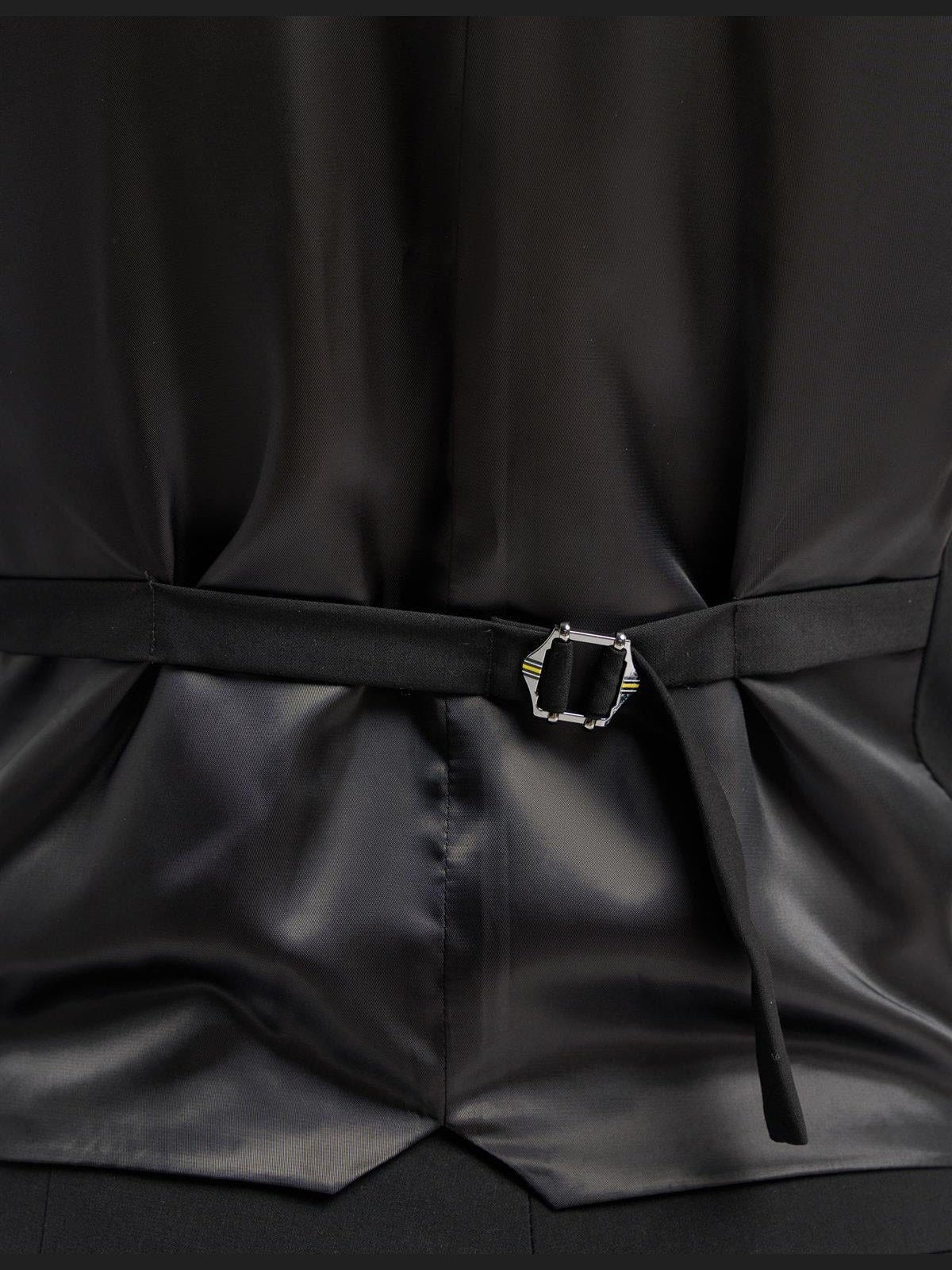 MALIBU – BLACK 3 PIECE TAILORED FIT SUIT CAVANI