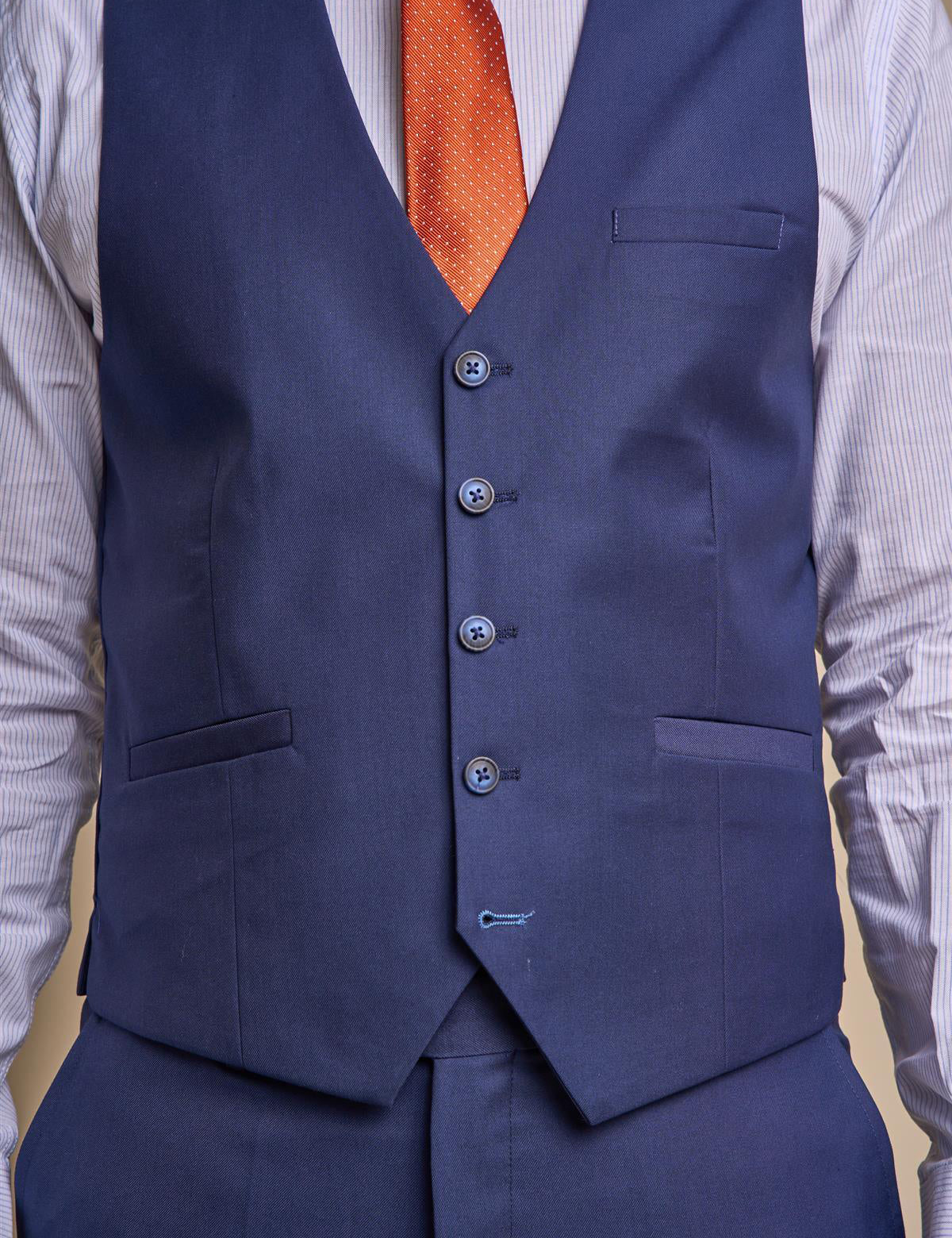 CAVANI – MEN’S JEFFERSON NAVY SUIT WAISTCOAT CAVANI