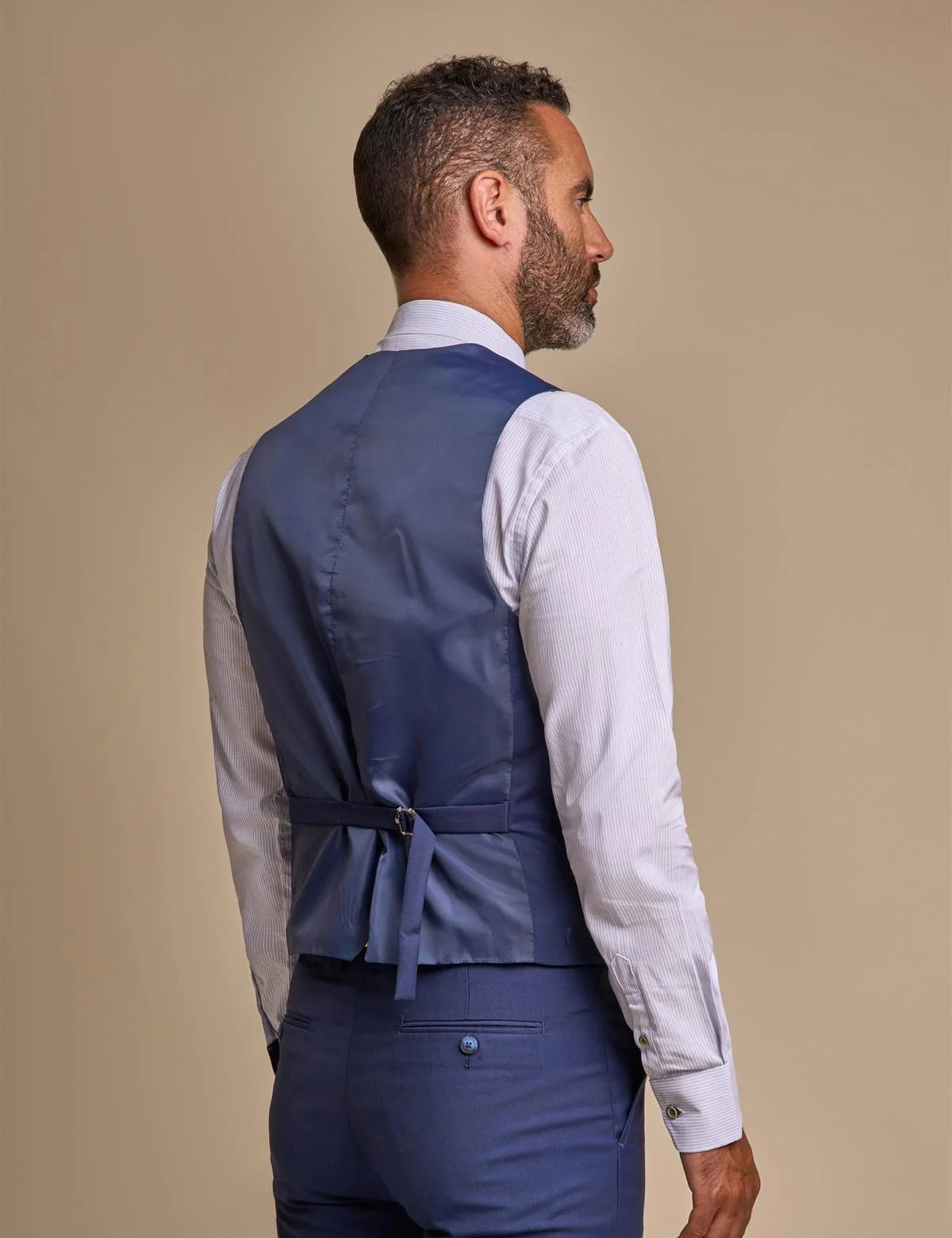 CAVANI – MEN’S JEFFERSON NAVY SUIT WAISTCOAT CAVANI