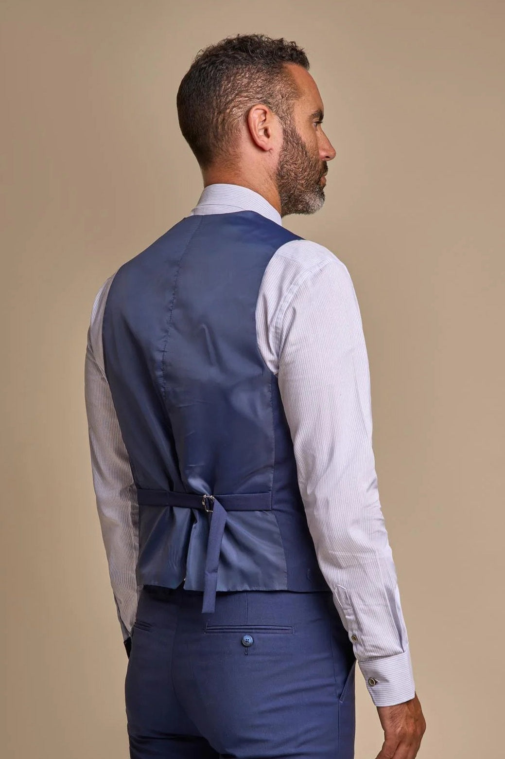 CAVANI – MEN’S JEFFERSON NAVY SUIT WAISTCOAT CAVANI