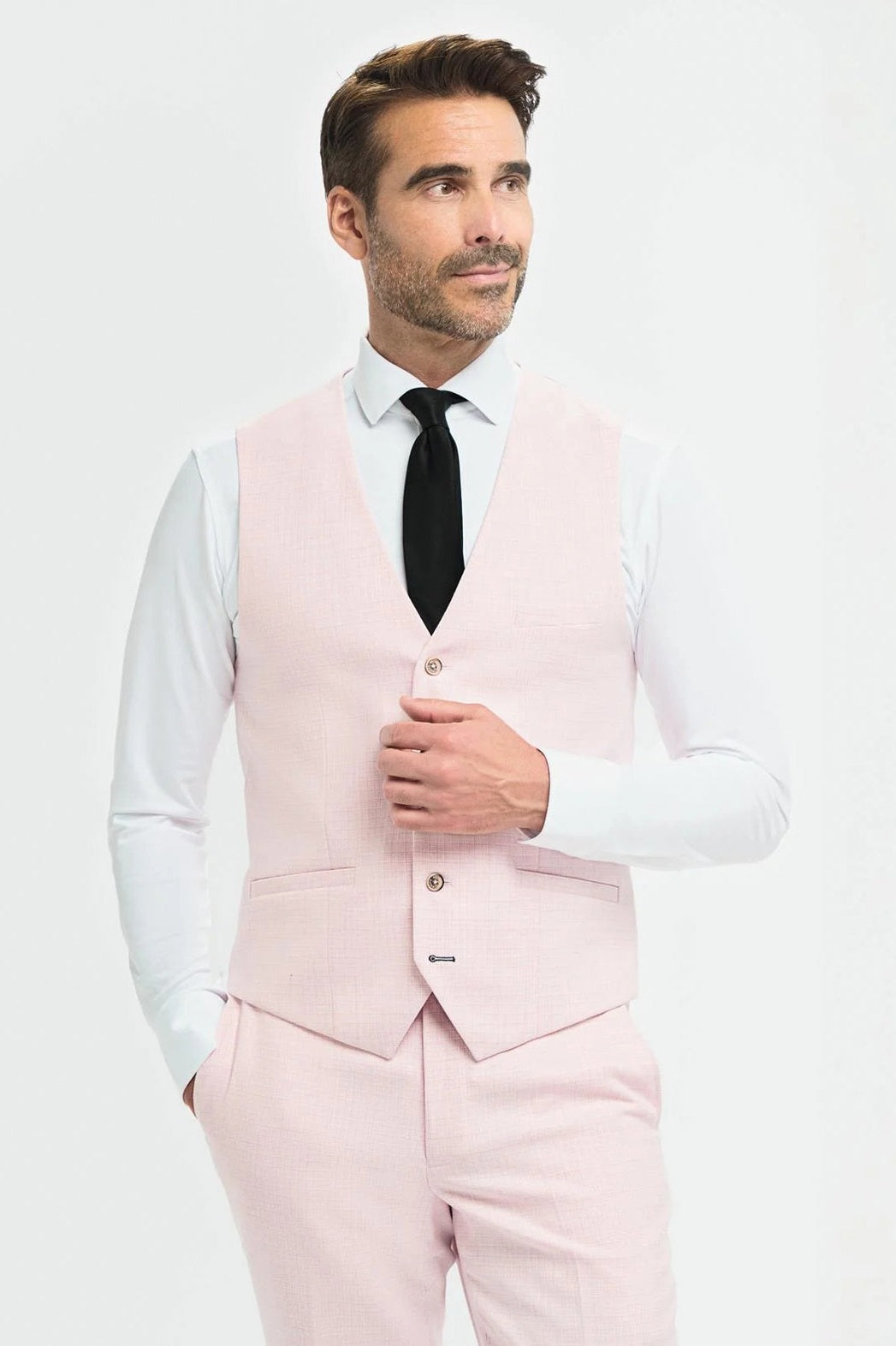 Cavani – Tropez Tailored Pink Waistcoat