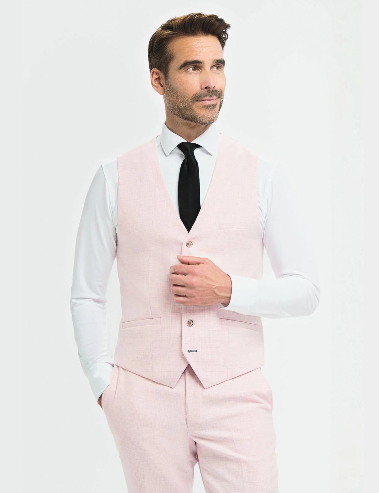 Cavani – Tropez Tailored Pink Waistcoat