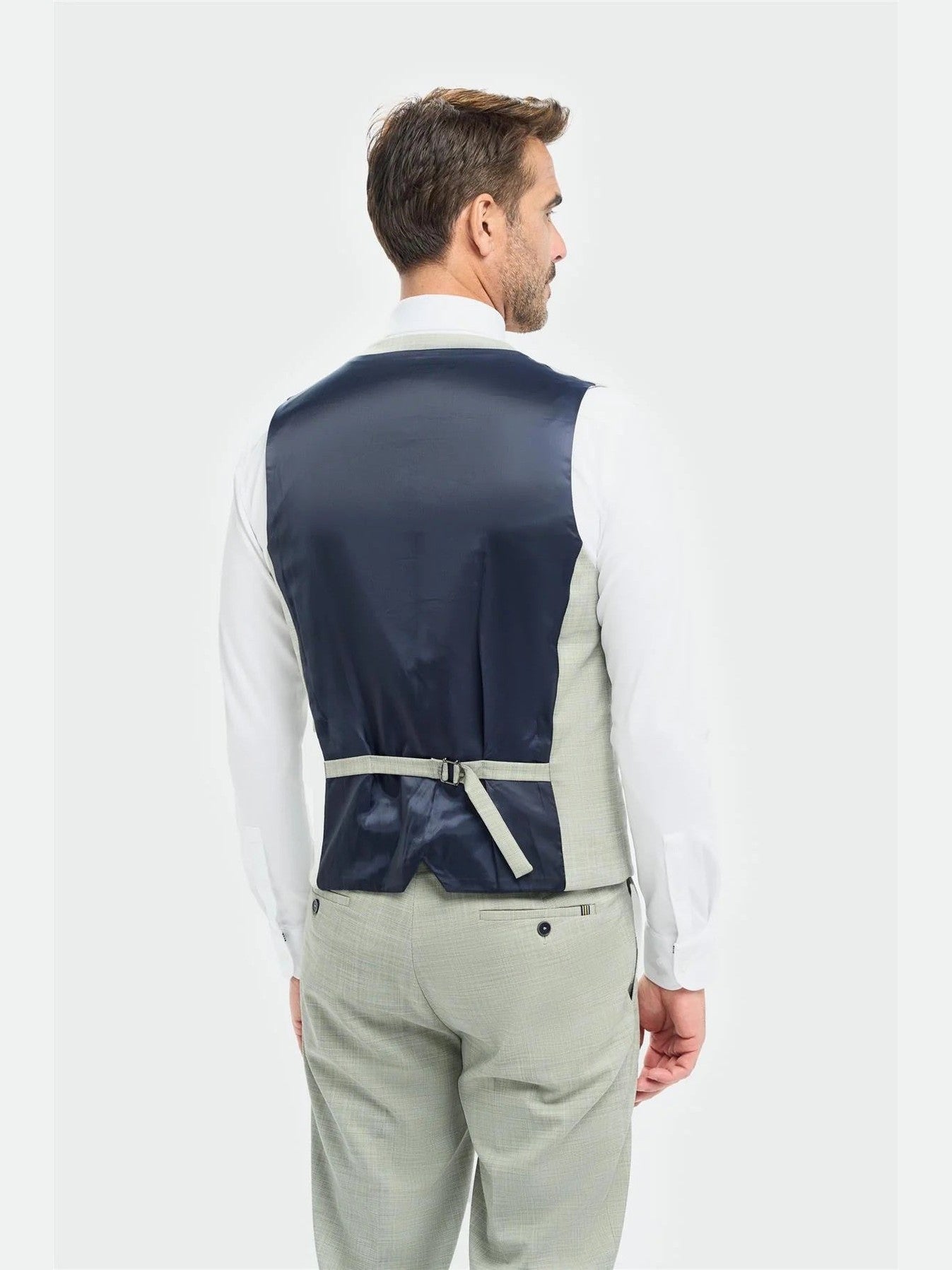 Camden Sage Green Tailored Wedding Waistcoat