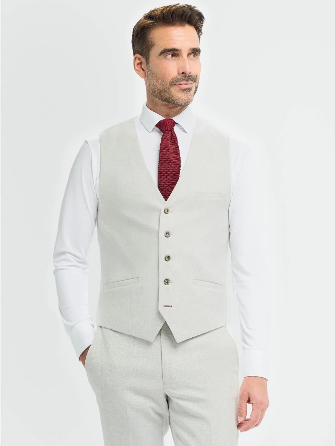 Cavani – Tropez Tailored 3 Piece Suit in Grey