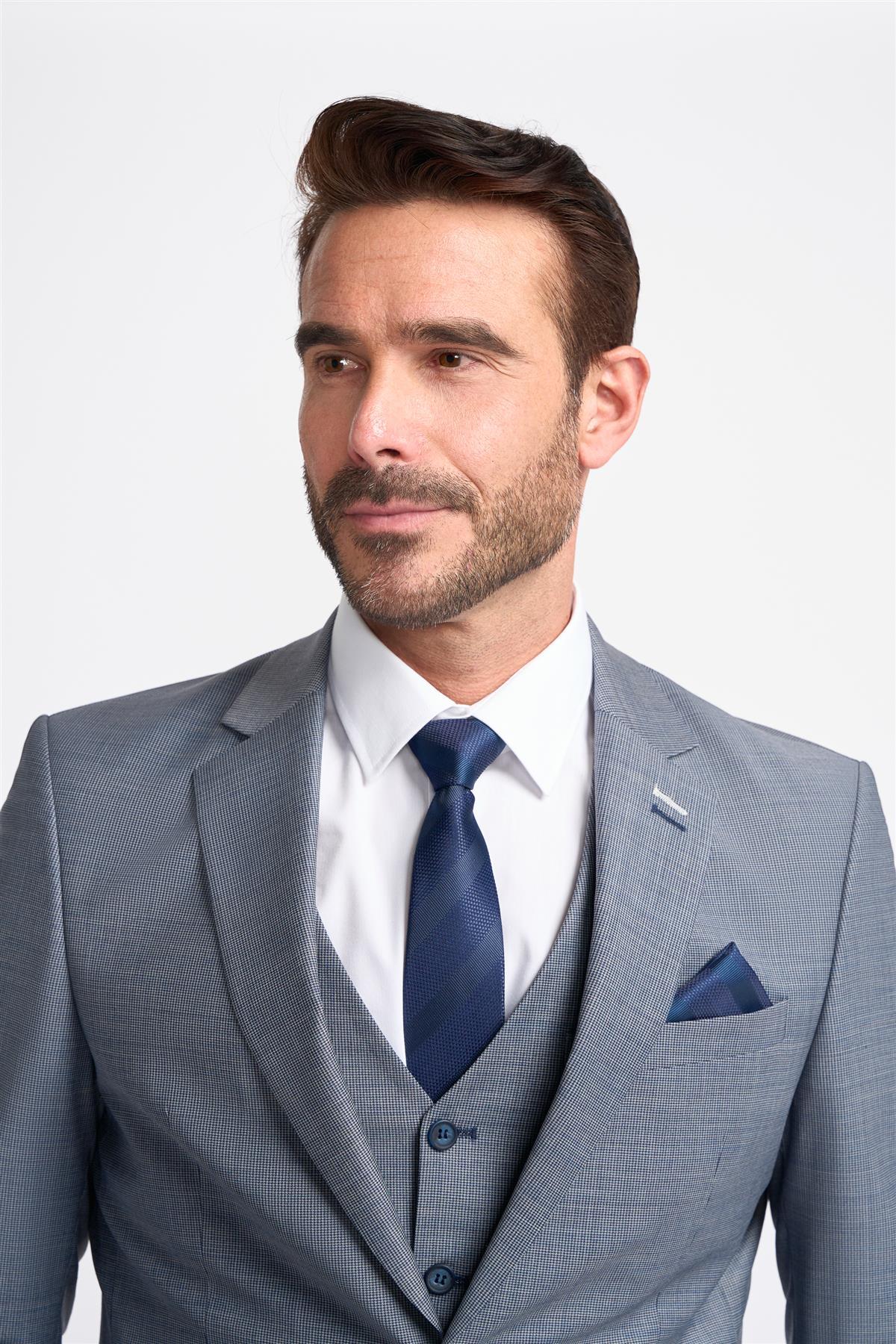 Cavani Bond Puppy Tooth Men’s Wool Blend Tailored Fit Blazer CAVANI