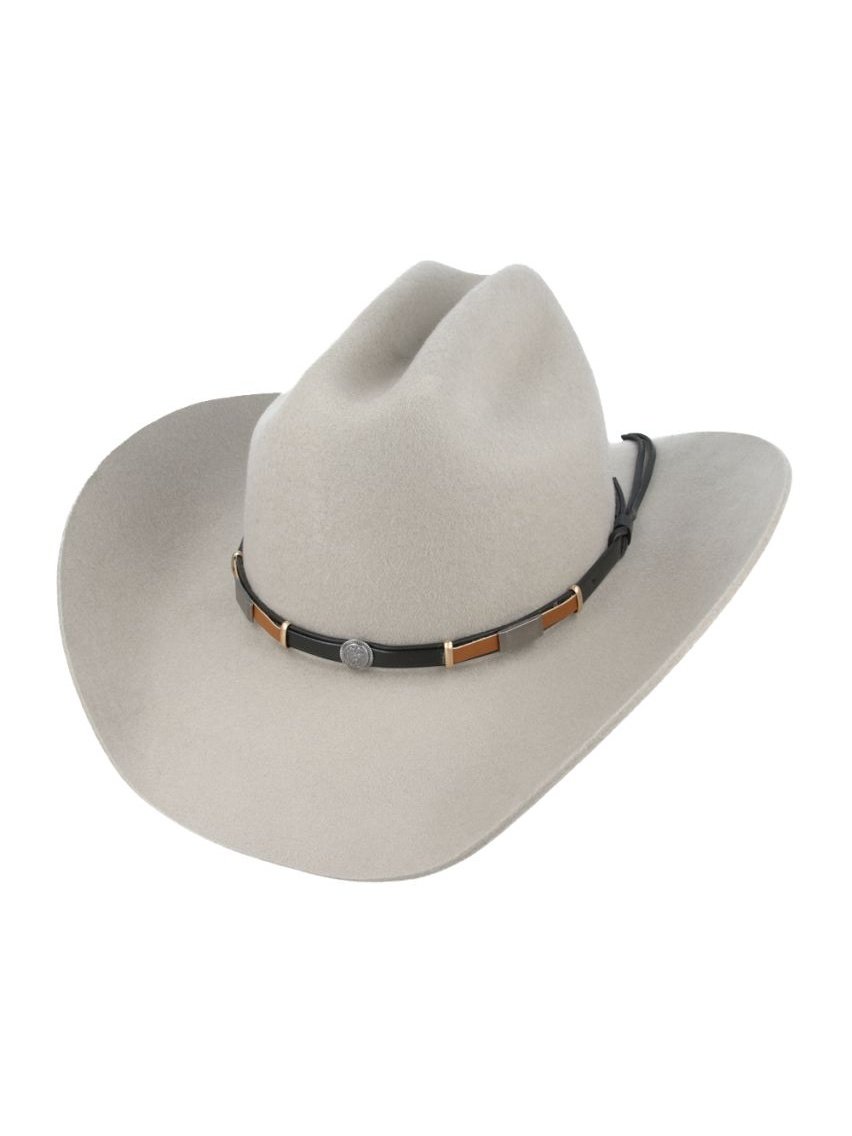 CREAM PURE WOOL STIFF COWBOY HAT