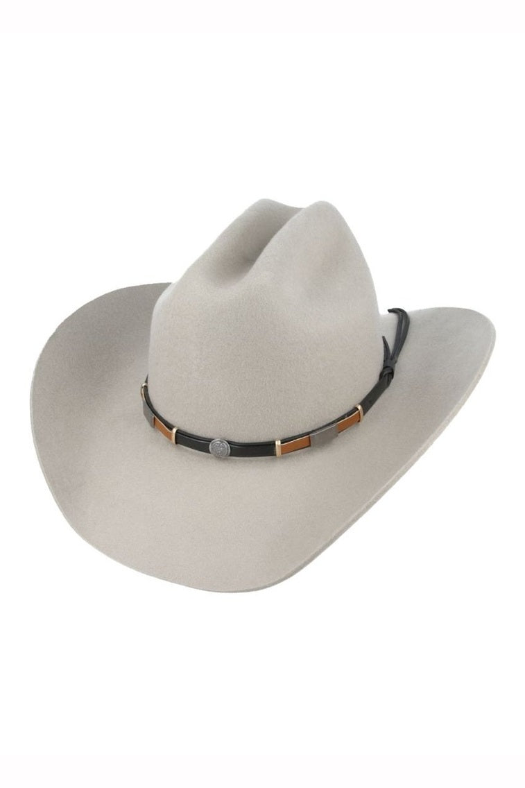 CREAM PURE WOOL STIFF COWBOY HAT