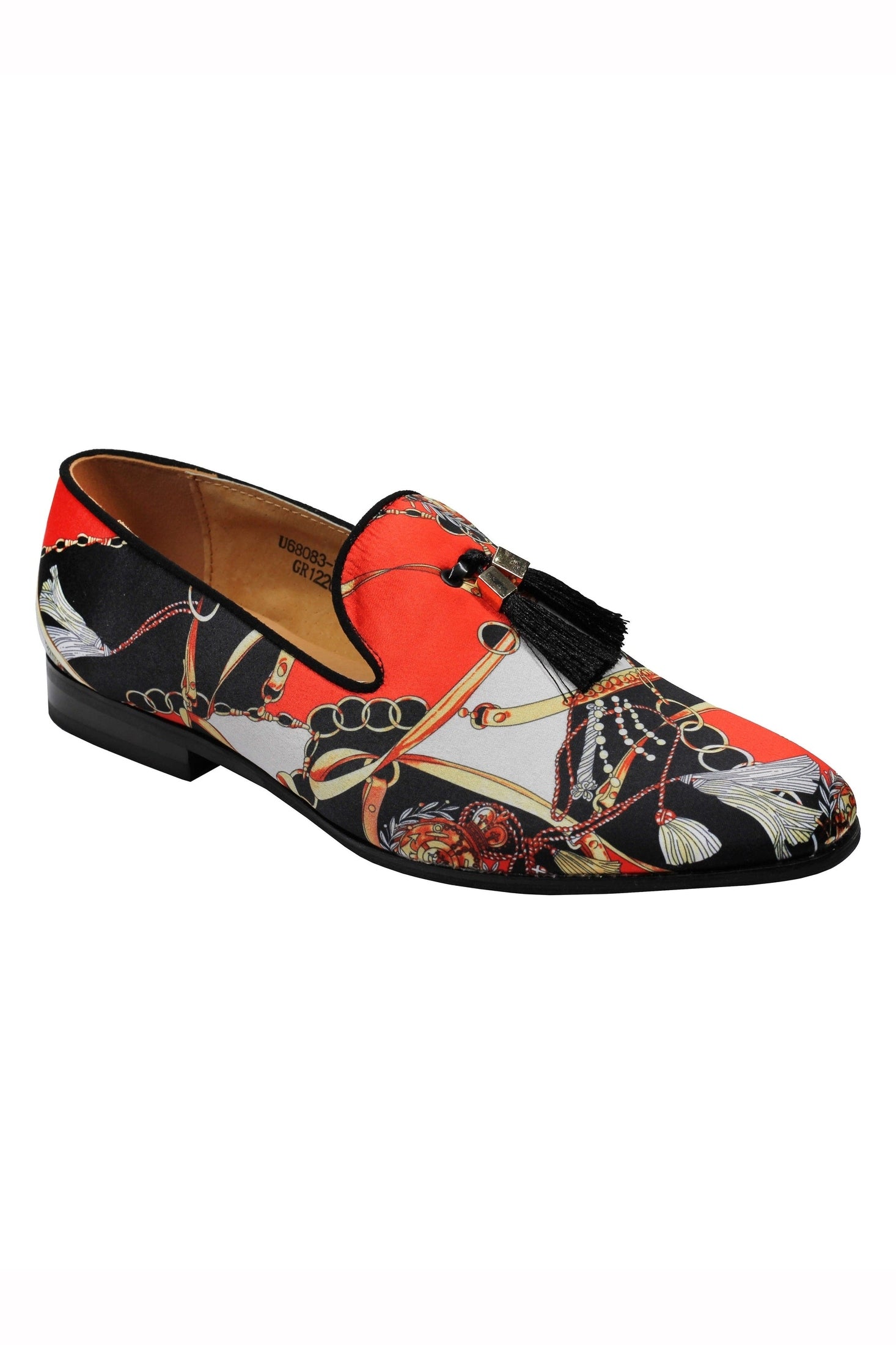 MEN’S BROCADE TASSEL SLIPPERS RETRO WEDDING PARTY SLIP ON LOAFERS SHOES