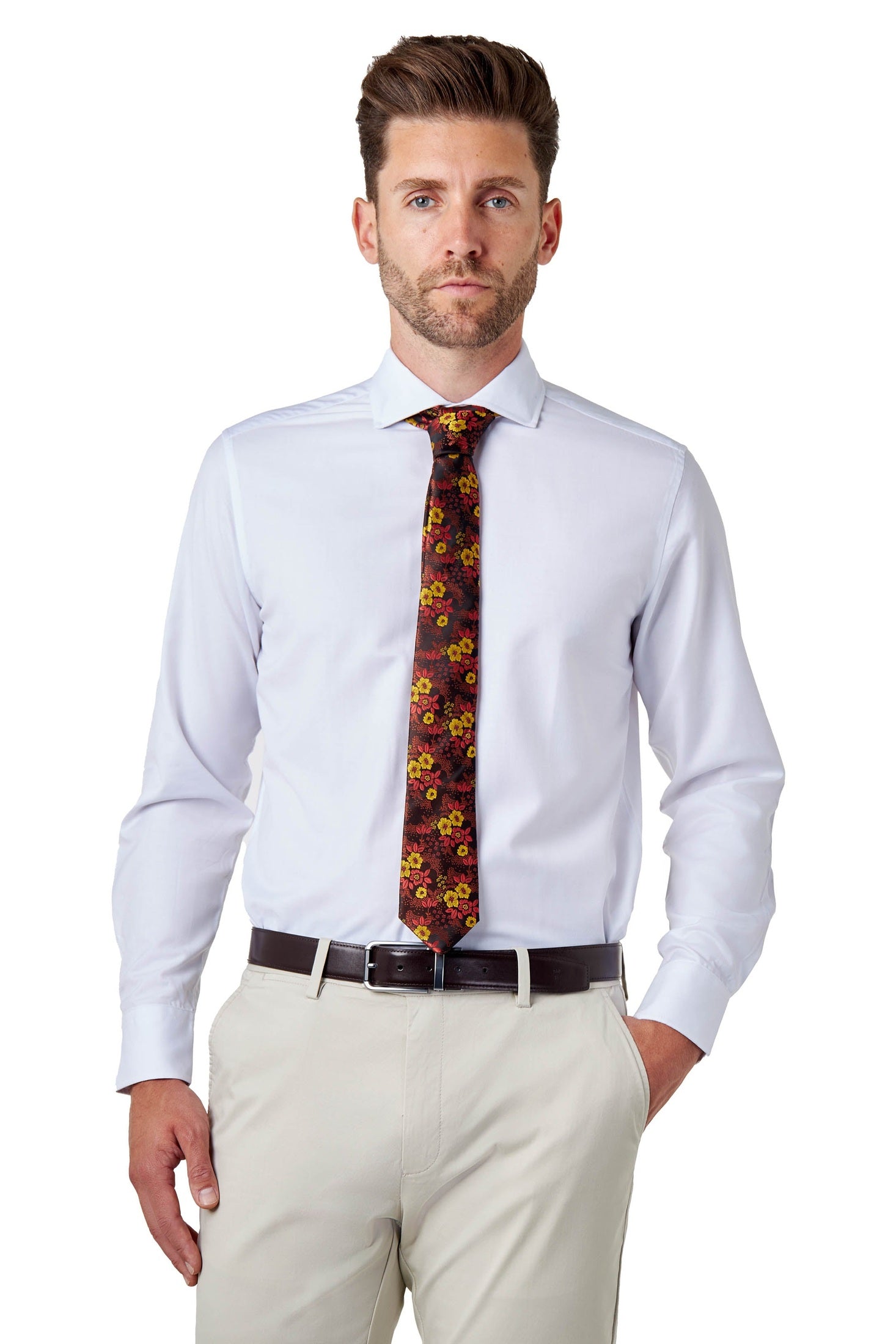 Mens White Dress Cotton Shirt