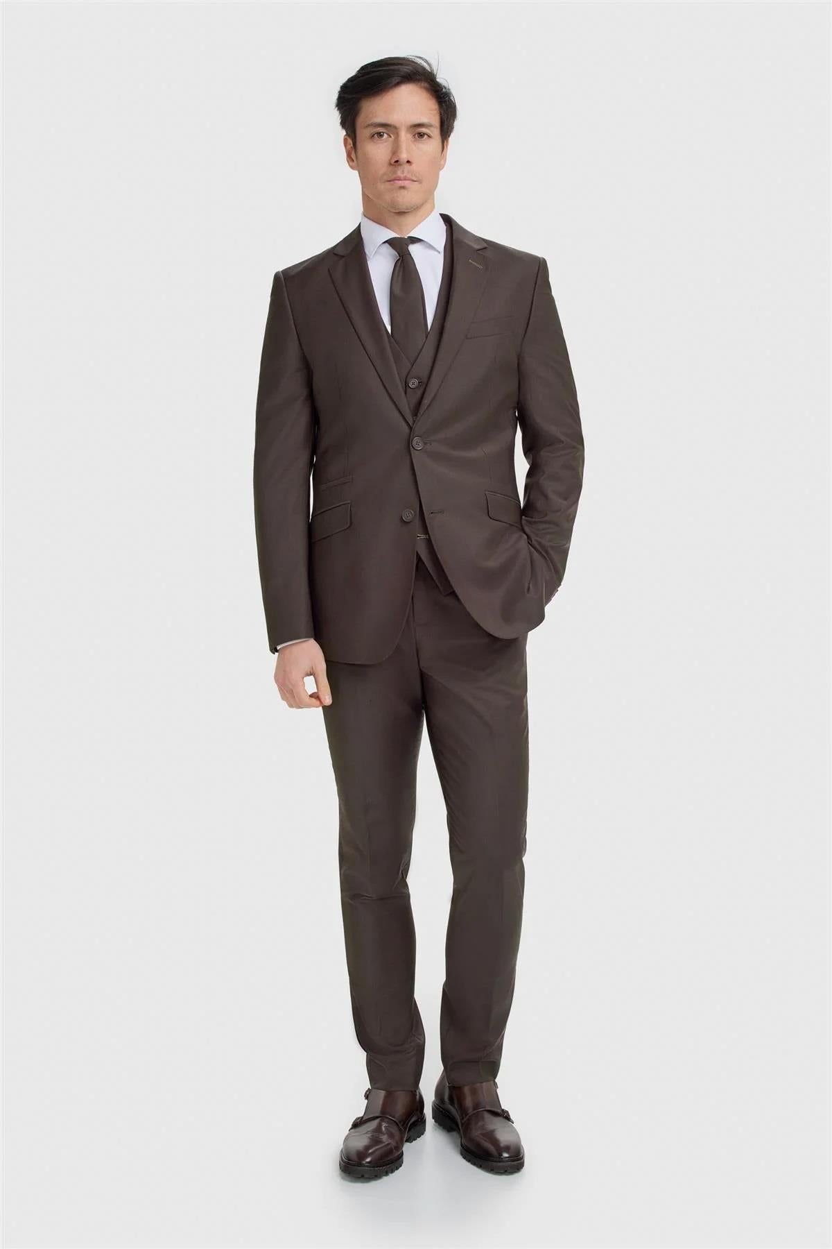 Cavani Bond Auburn Men’s Wool Blend Tailored Fit Blazer CAVANI