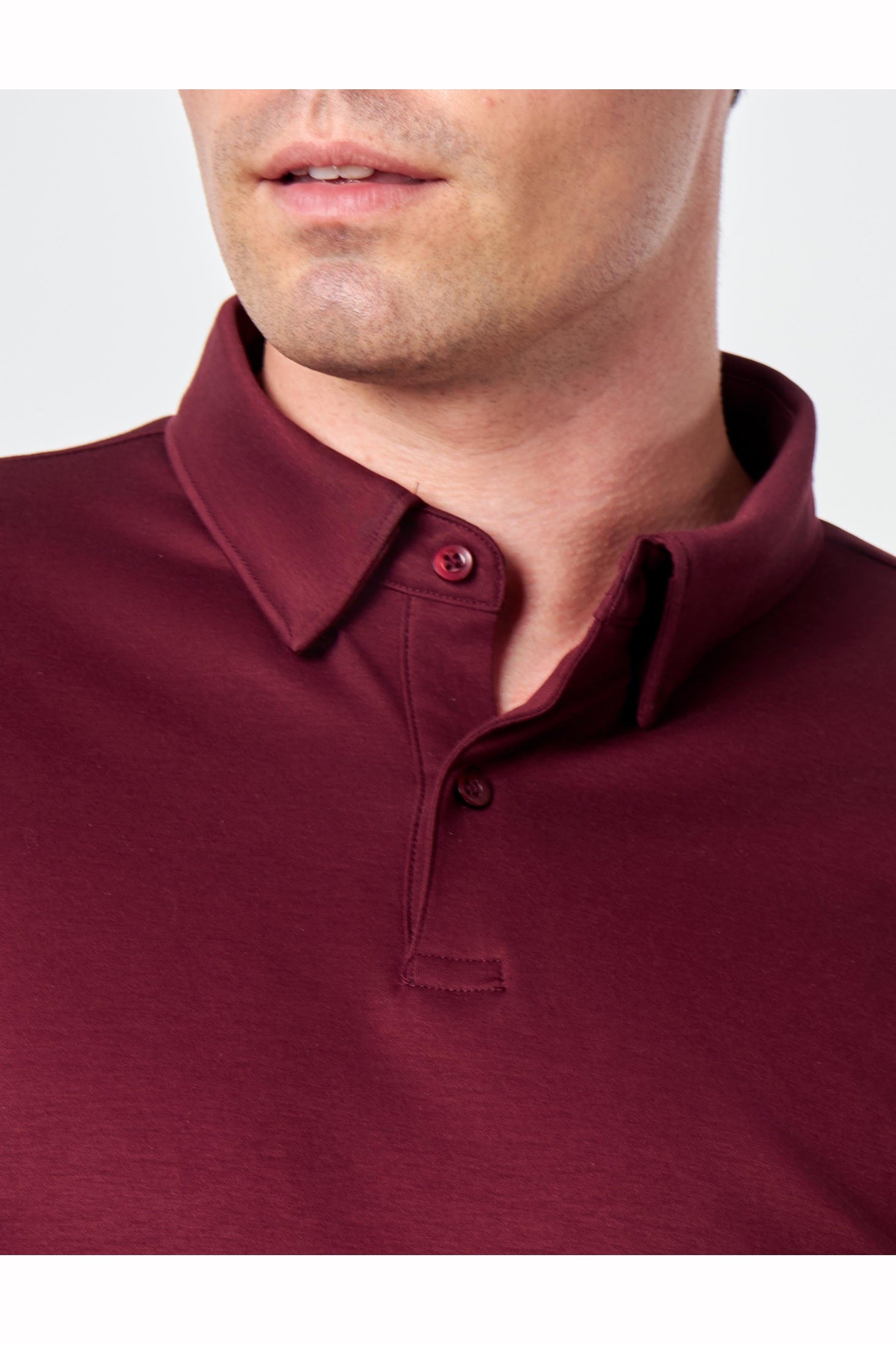 Mercerised Cotton Polo Shirts Long Sleeve